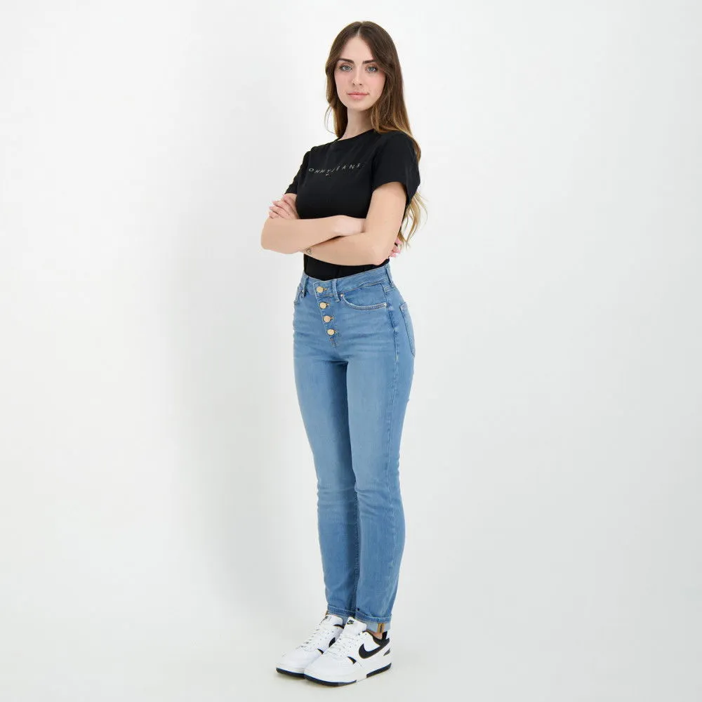 GUESS JEANS 1981 EXPOSED BUTTON DONNA
