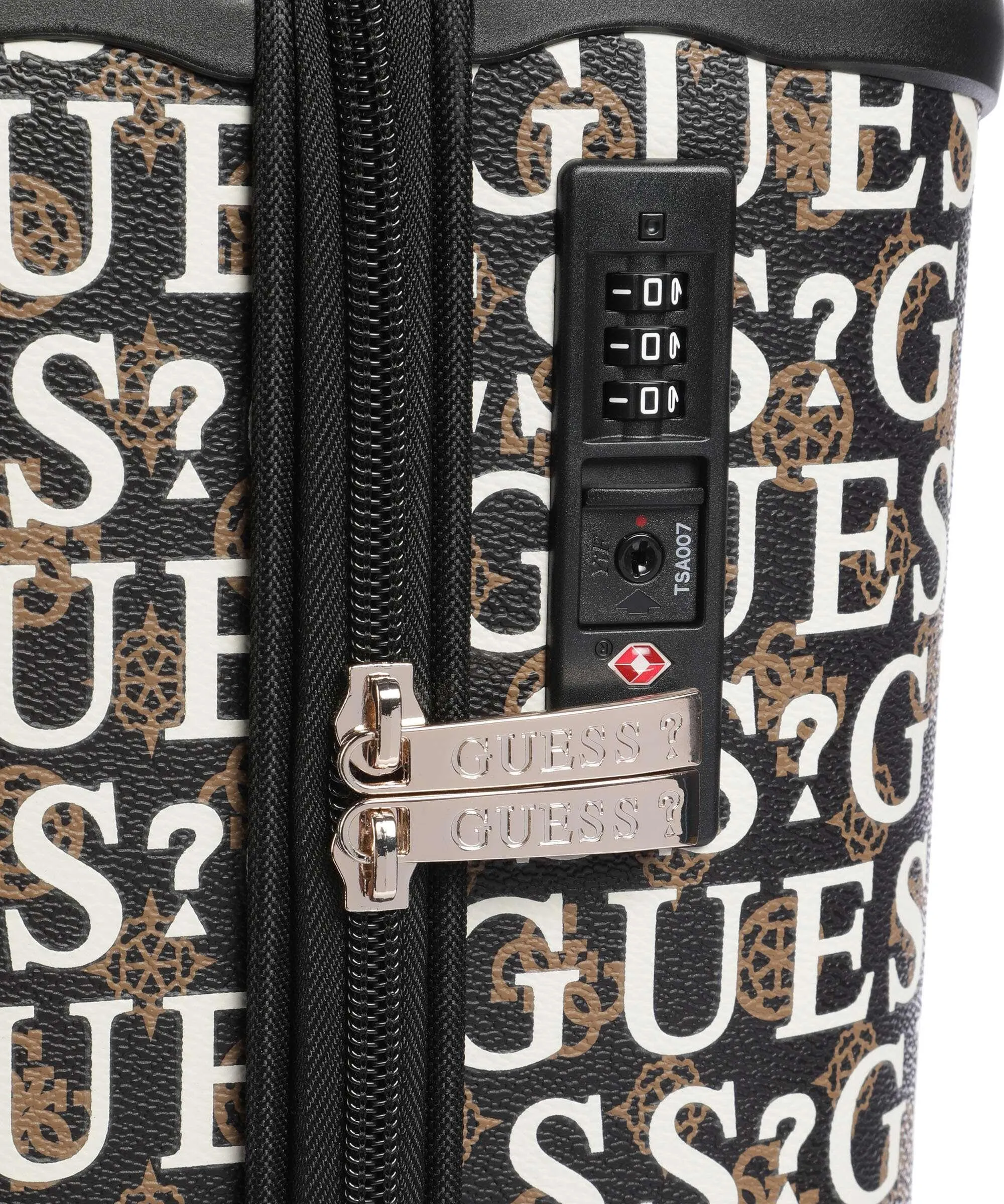  Guess Stark Valigia trolley (4 ruote) marrone scuro 53 cm  