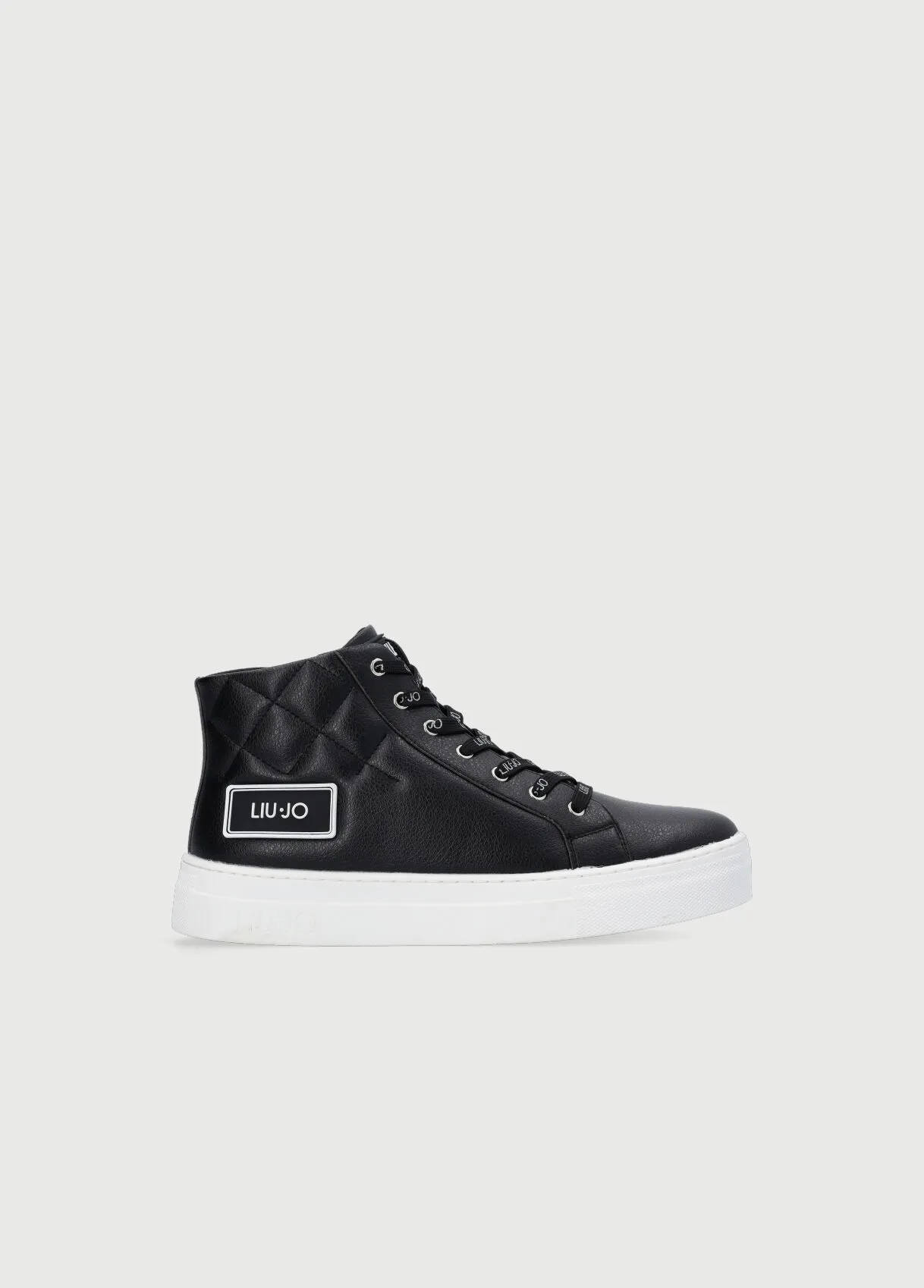 High sneakers effetto matelassé