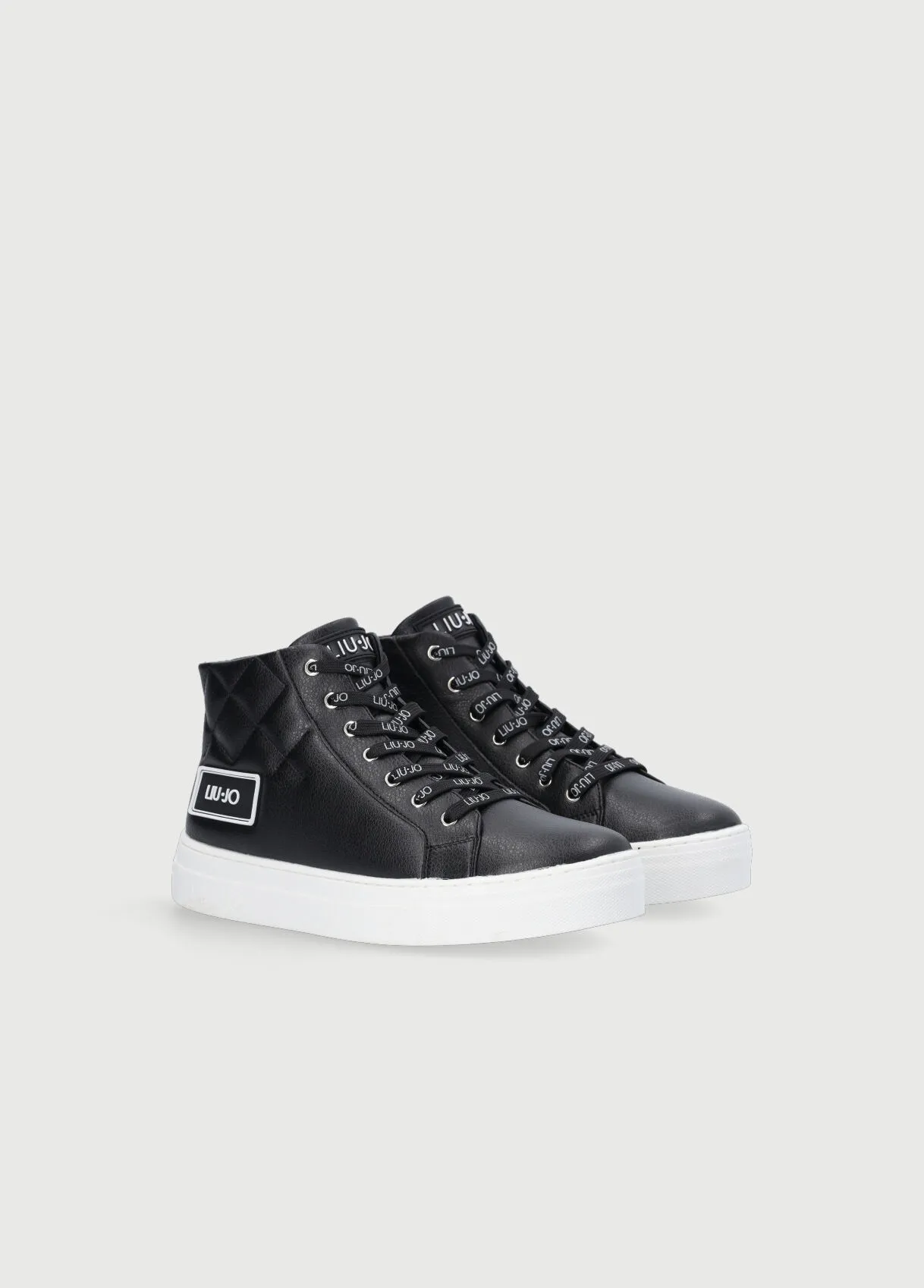 High sneakers effetto matelassé