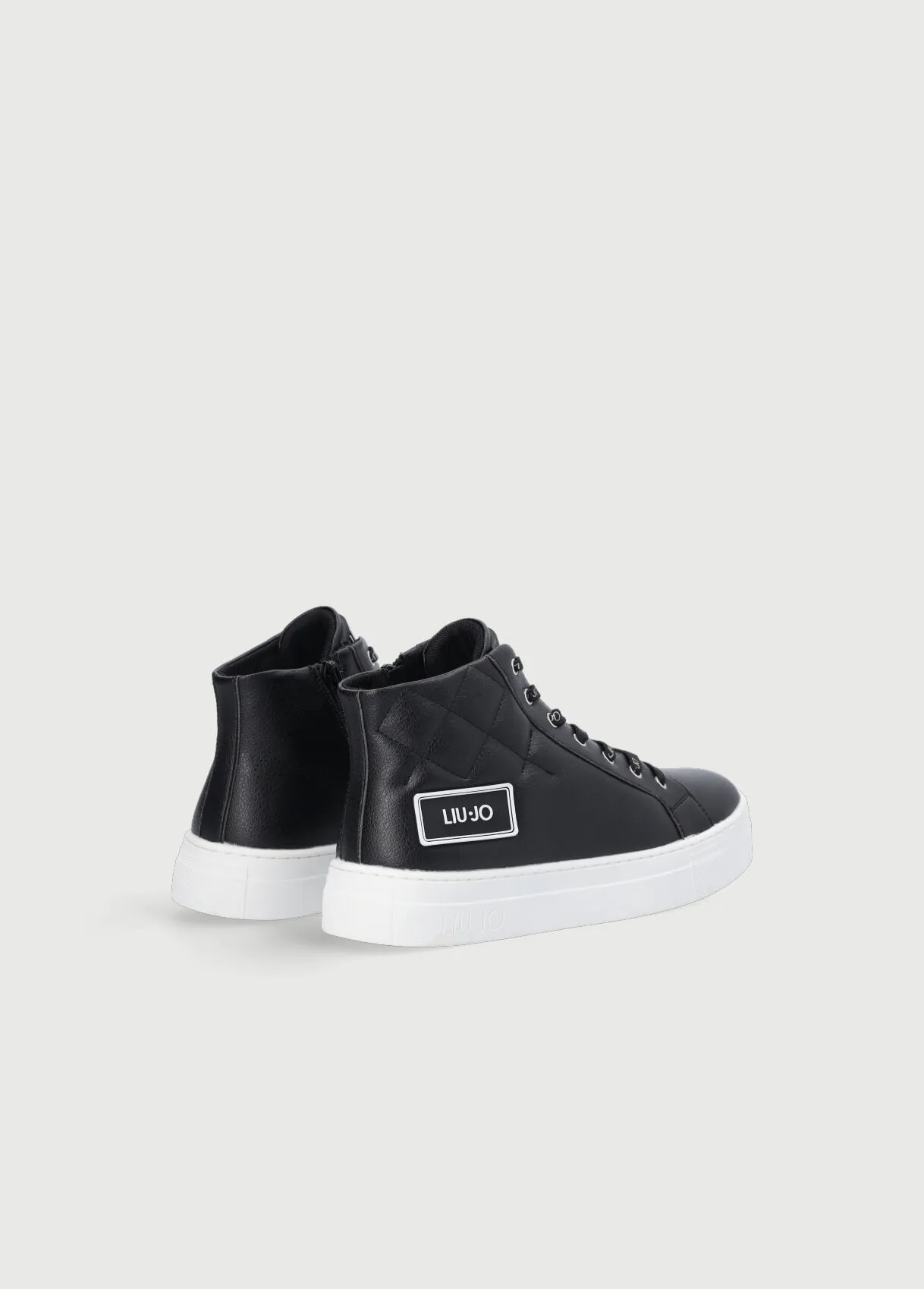 High sneakers effetto matelassé