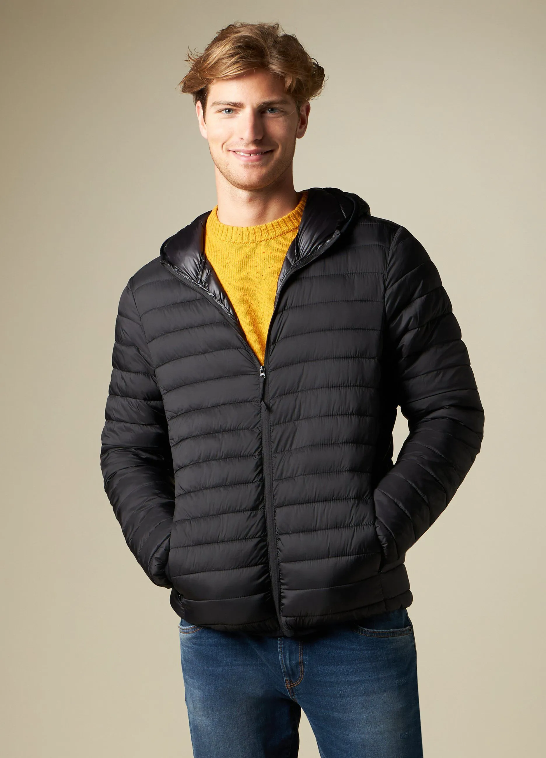 J. HART & BROS  Giubbino imbottito con cappuccio uomo