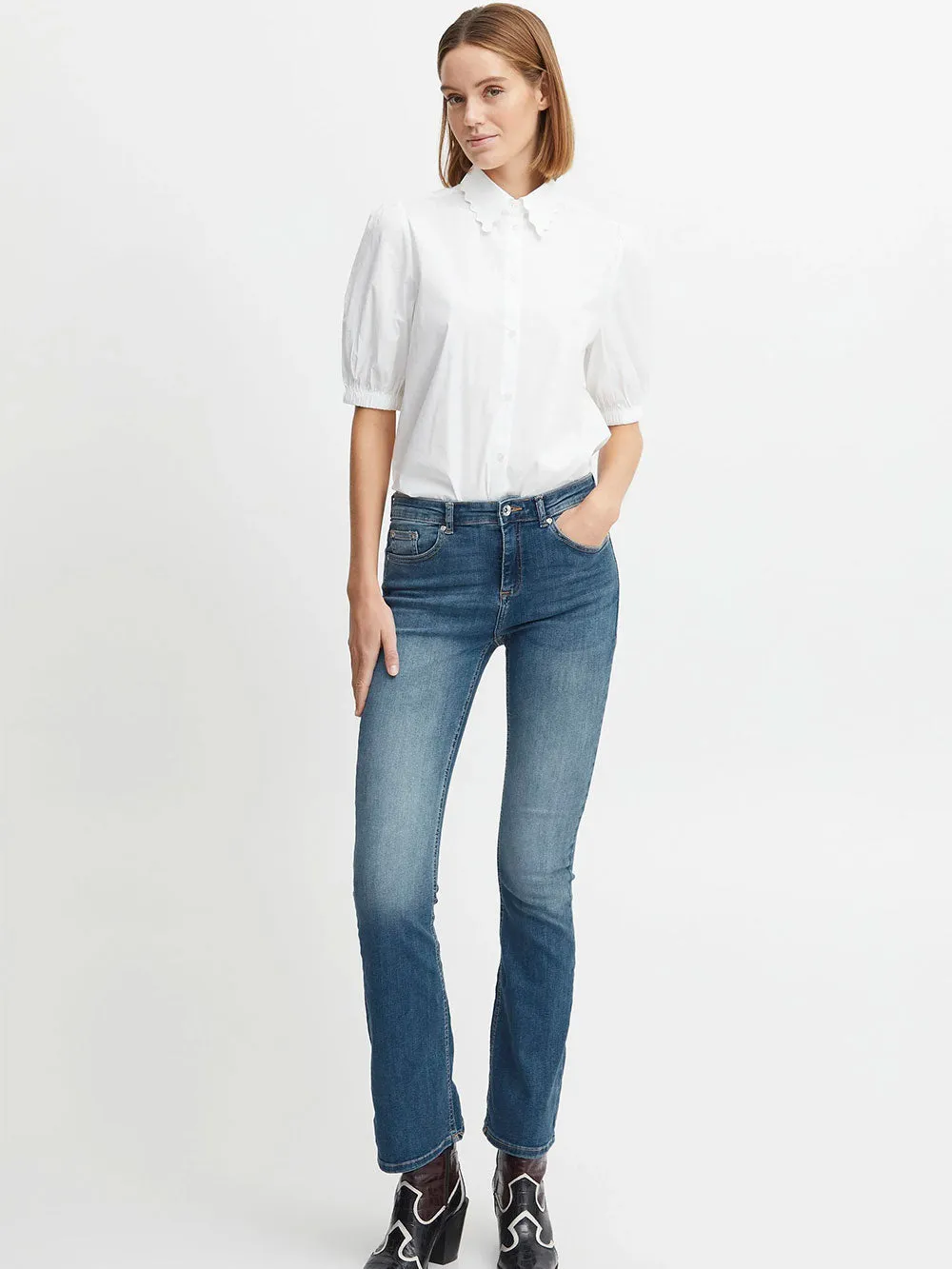 Jeans Donna con fondo a zampa