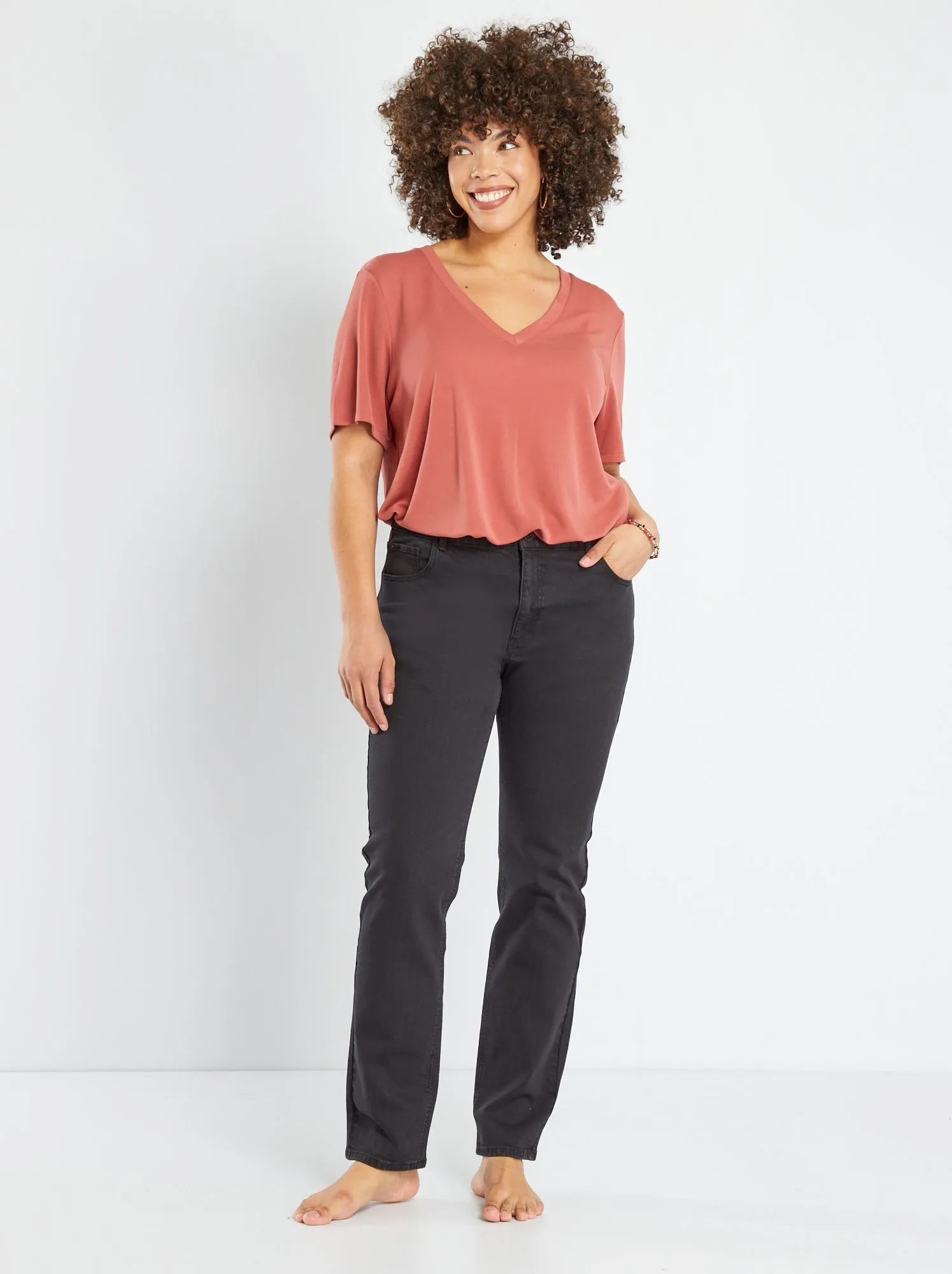 Jeans regular L34 - NERO