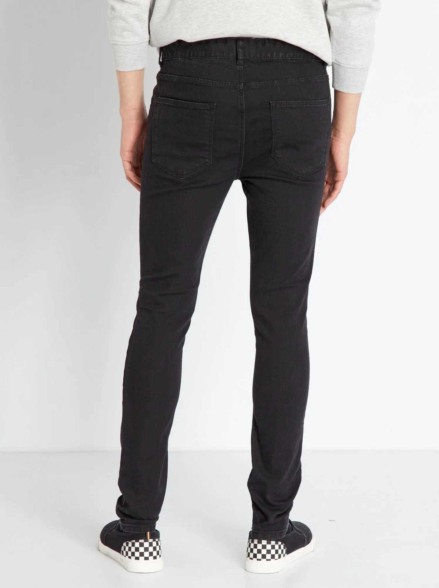 Jeans skinny stretch - 5 tasche - NERO
