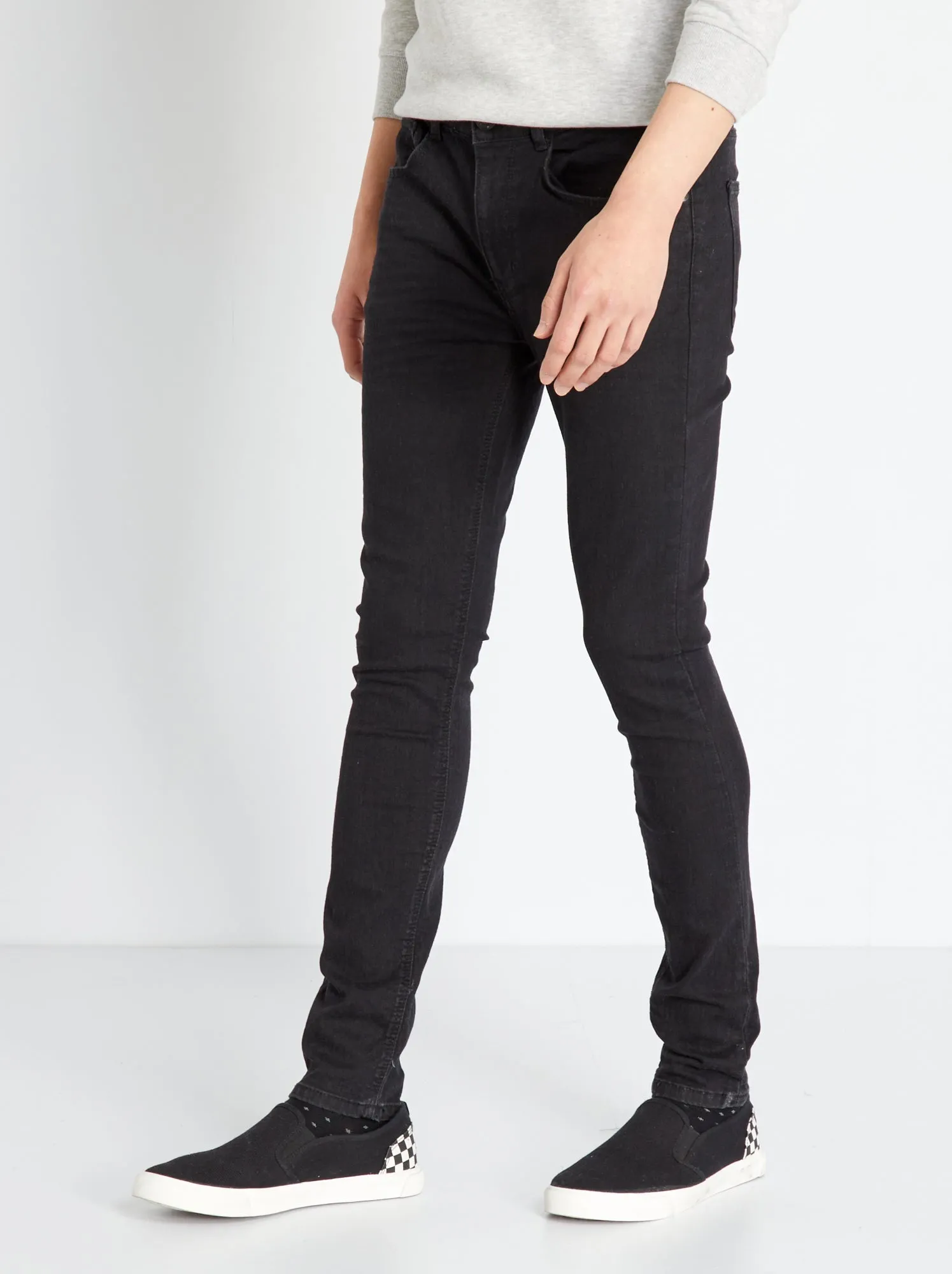 Jeans skinny stretch - 5 tasche - NERO