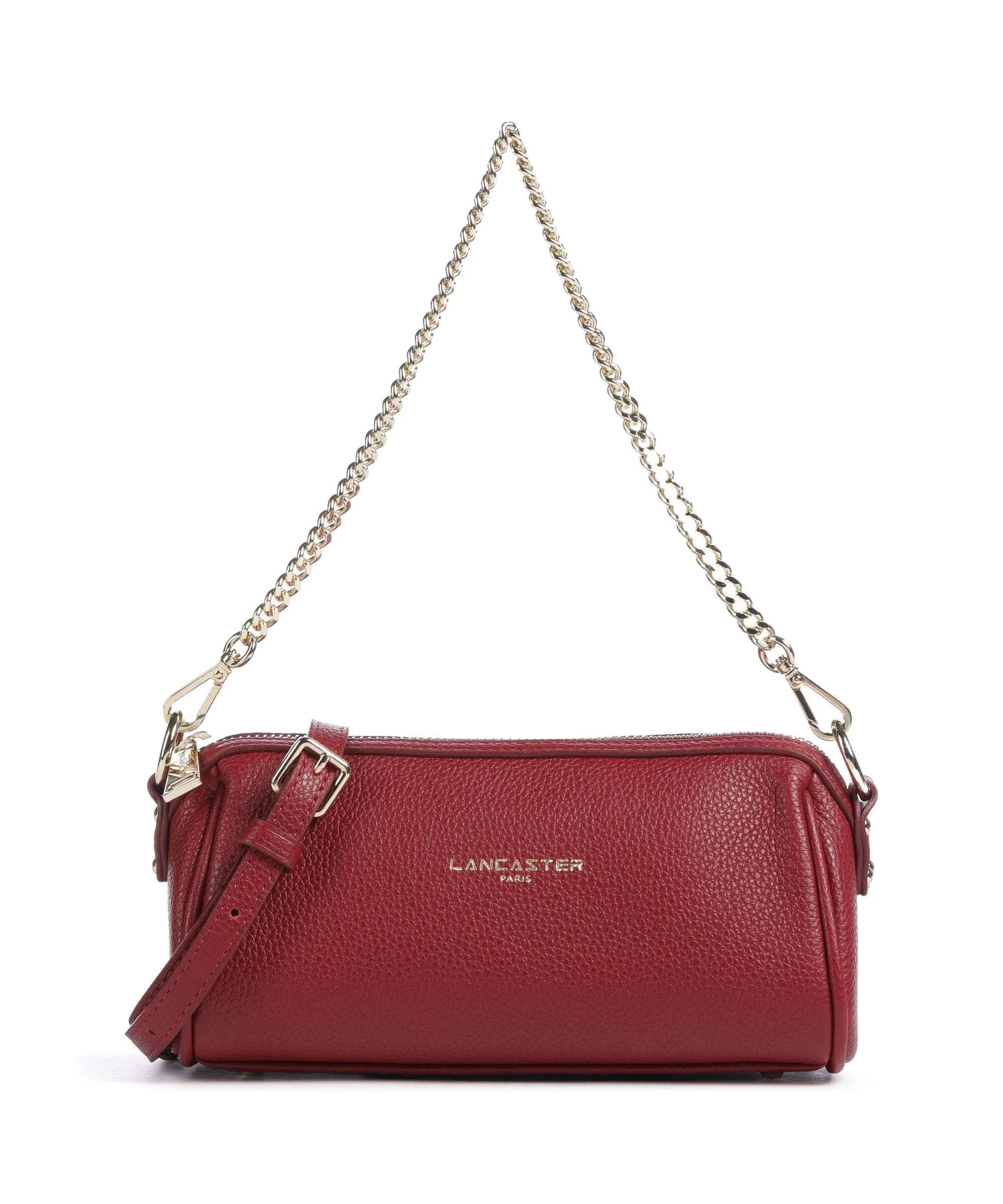  Lancaster Milano Ana Borsa a spalla pelle di vacchetta grana rosso  