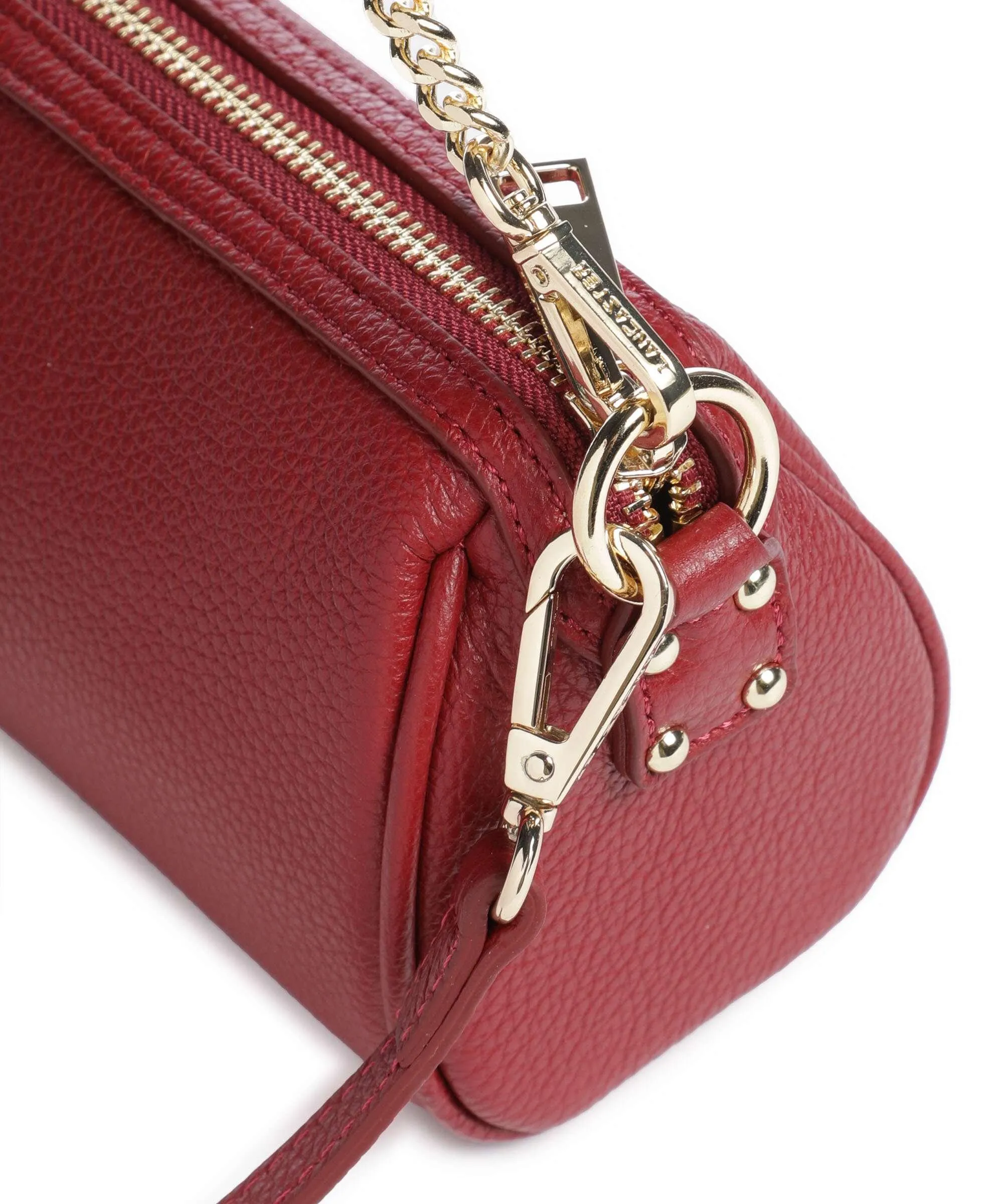  Lancaster Milano Ana Borsa a spalla pelle di vacchetta grana rosso  