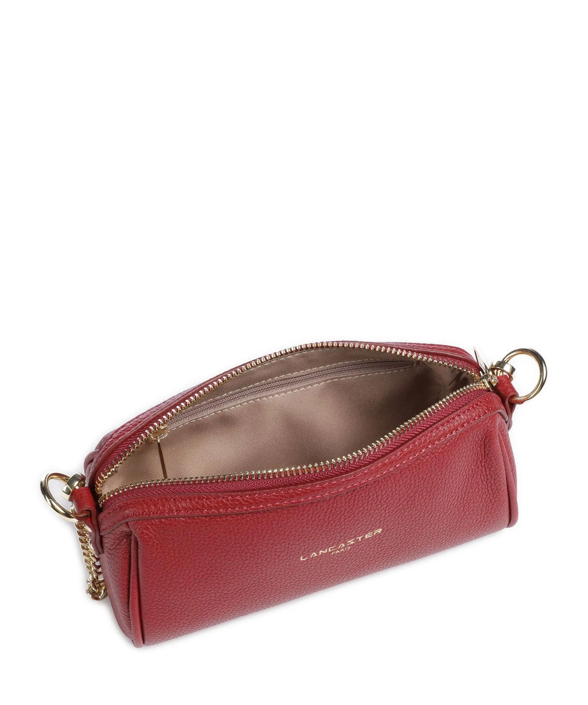  Lancaster Milano Ana Borsa a spalla pelle di vacchetta grana rosso  
