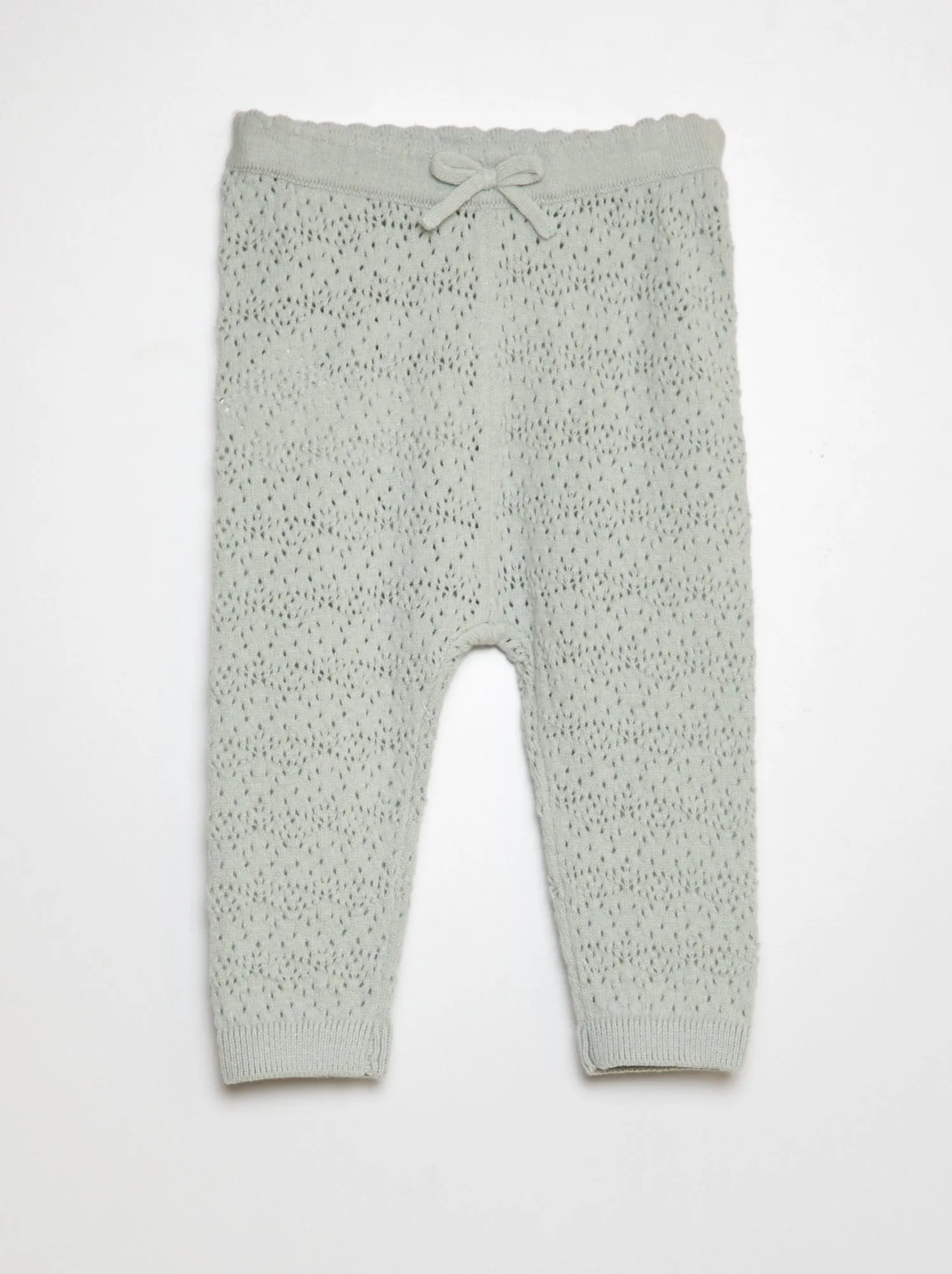 Leggings lavorati a maglia + calzini con ricami - BLU