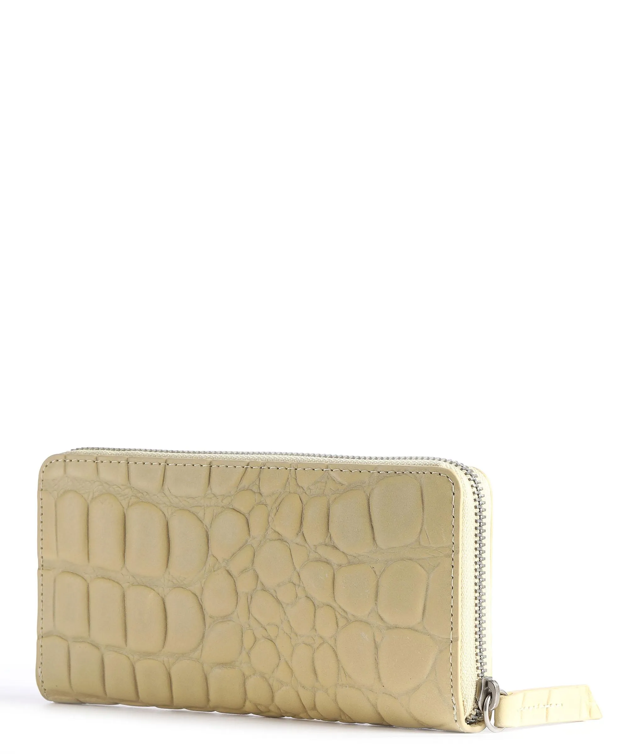  Liebeskind Gigi Waxy Croco Portafoglio pelle in rilievo giallo vaniglia  