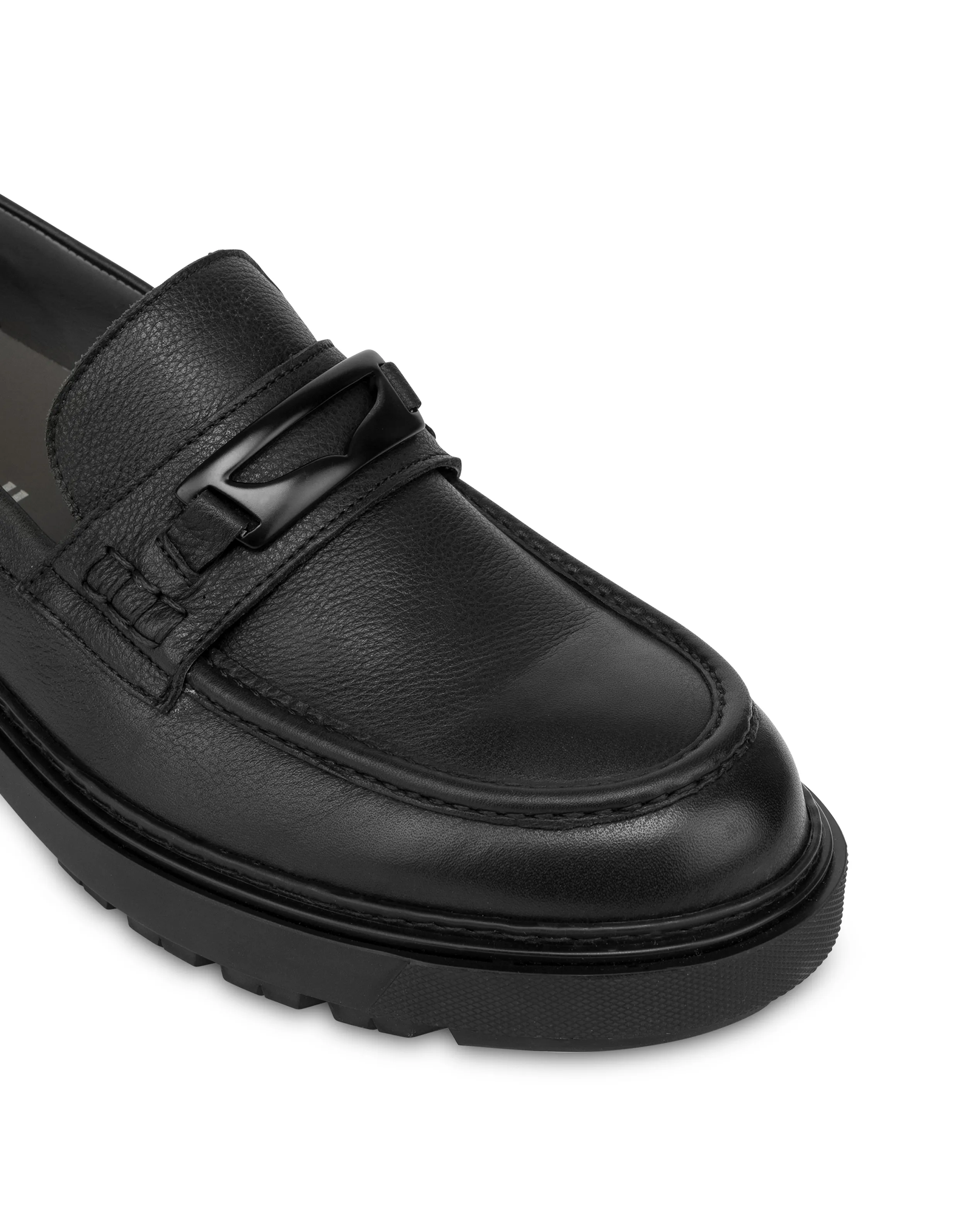     Linea Pollini Mocassini In Vitello Kent Nero