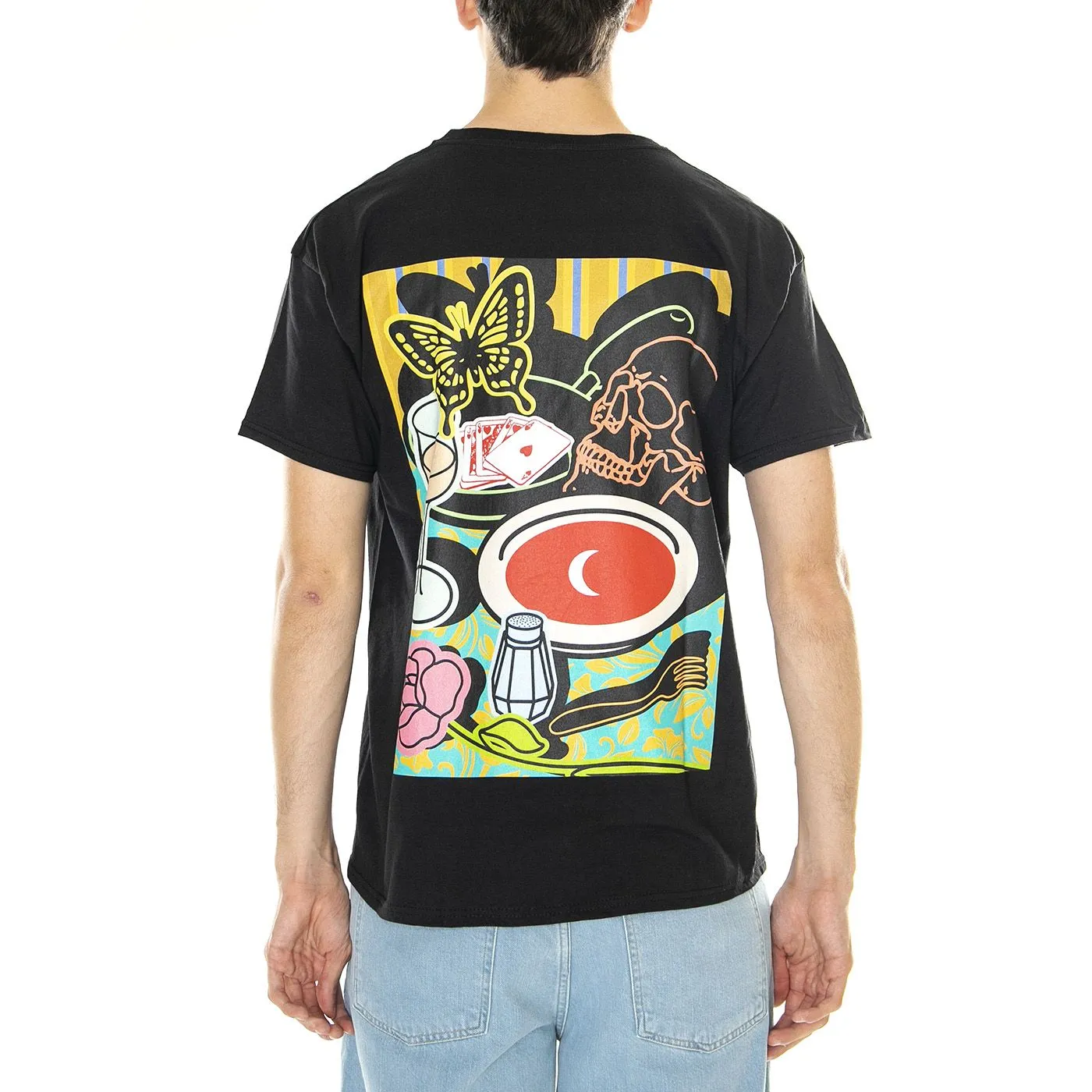 LONDON STORE M' Erk14 For London 05 Black - Maglietta Girocollo Uomo Nera    