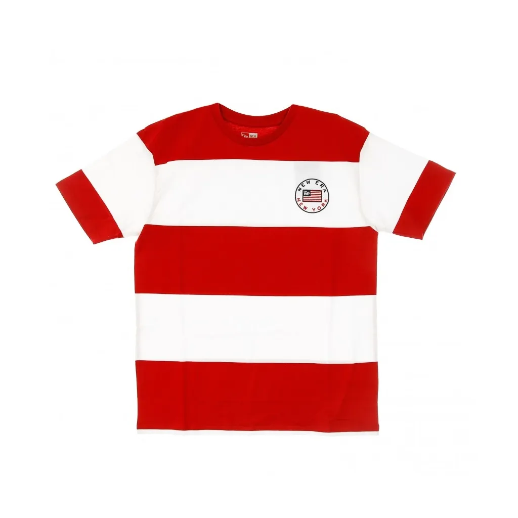 MAGLIETTA NE OVERSIZED STRIPE TEE NEW ERA WHITE/SCARLET