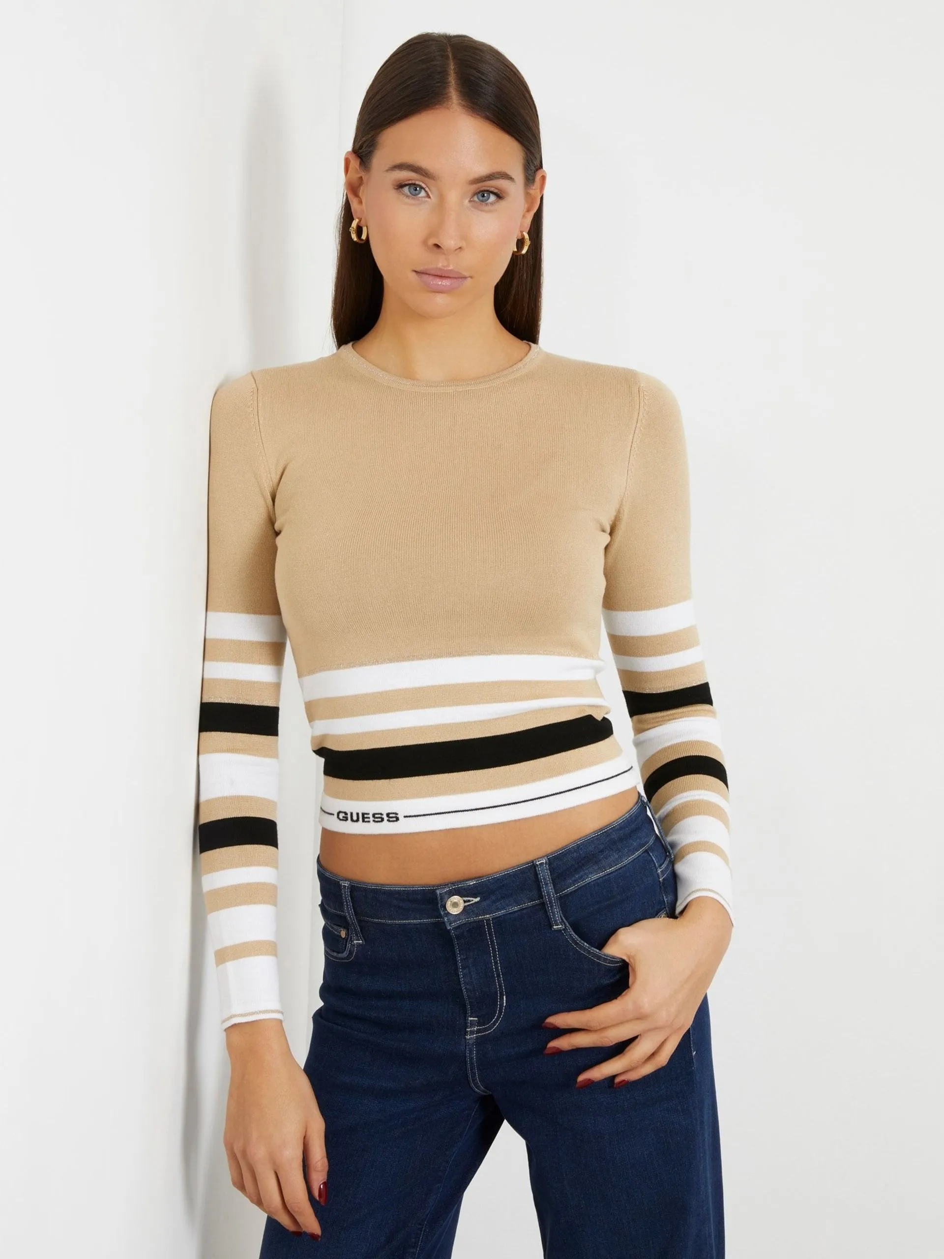 Maglione a righe guess
