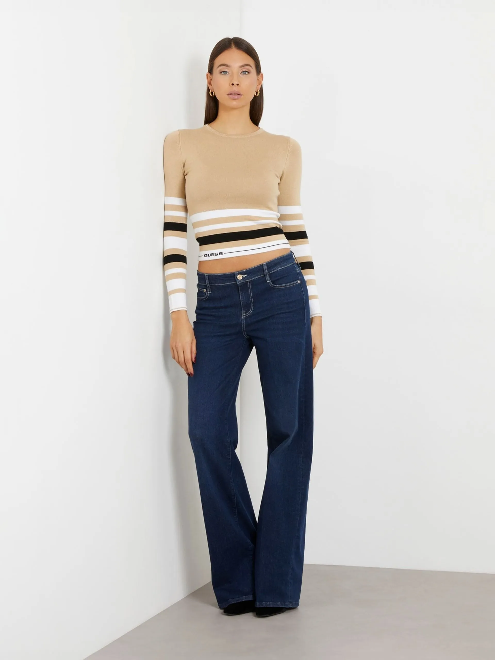 Maglione a righe guess