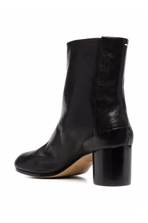 MAISON MARGIELA Calzature,Stivali Stivaletti Tabi 60mm in pelle nera 