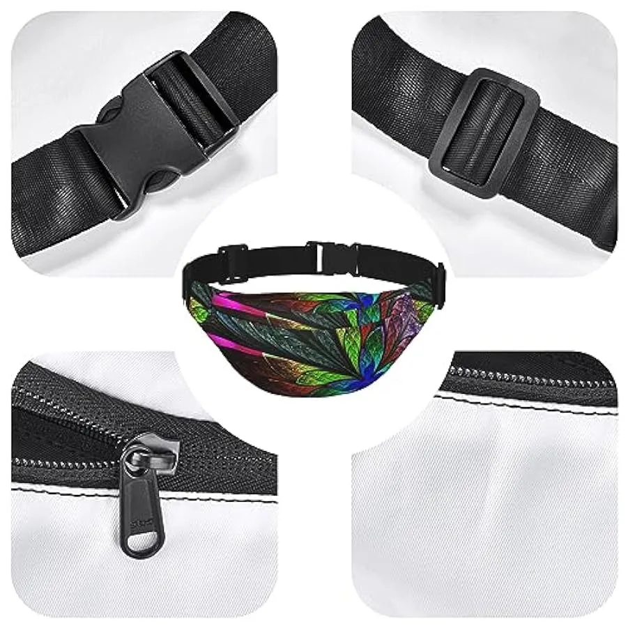 Marsupio con farfalla arcobaleno per donna uomo marsupio cintura regolabile casual marsupio marsupio per viaggi escursionismo ma