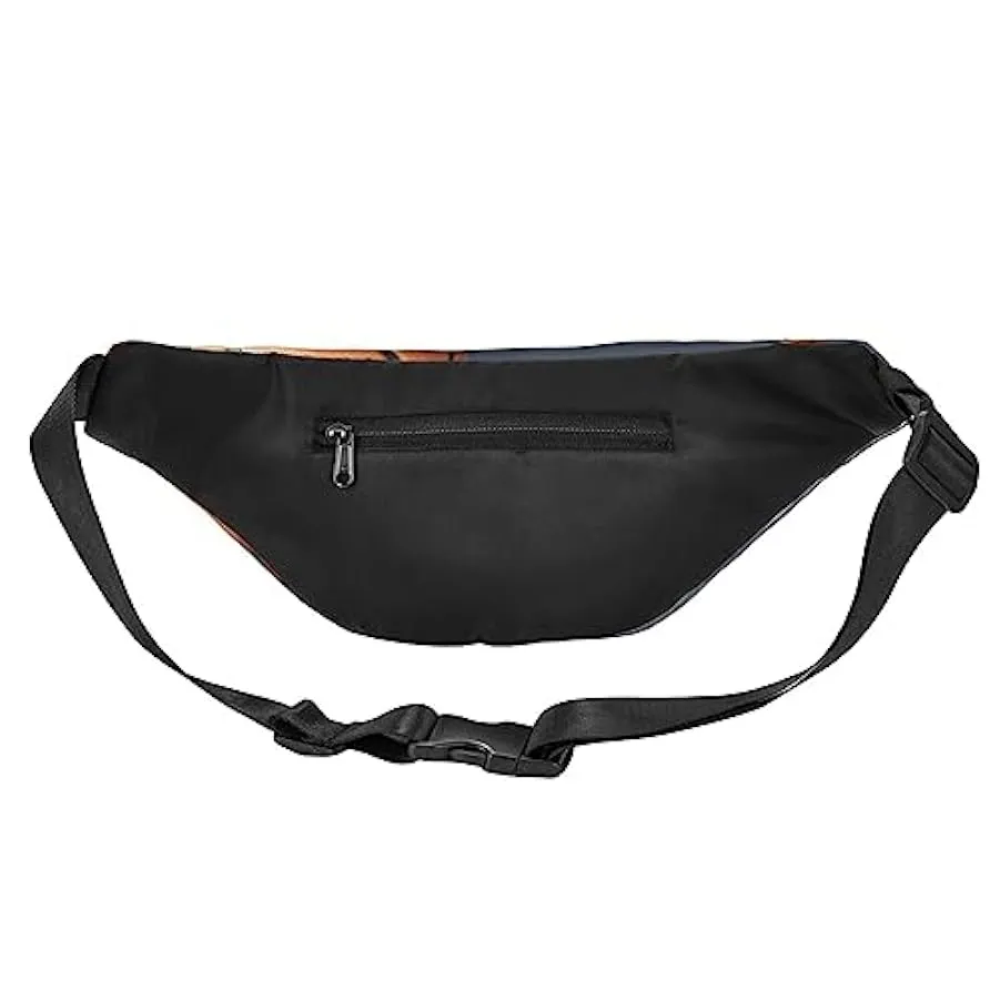 Marsupio con stampa palla da basket per uomo donna borsa a tracolla marsupio marsupio da viaggio, Nero , Taglia unica 131743200