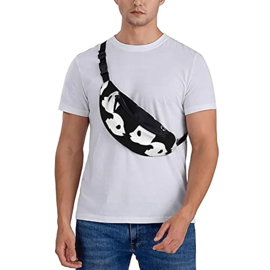 Marsupio da escursionismo Simpatico panda cinese Marsupio a tracolla nero Marsupio leggero 214200914