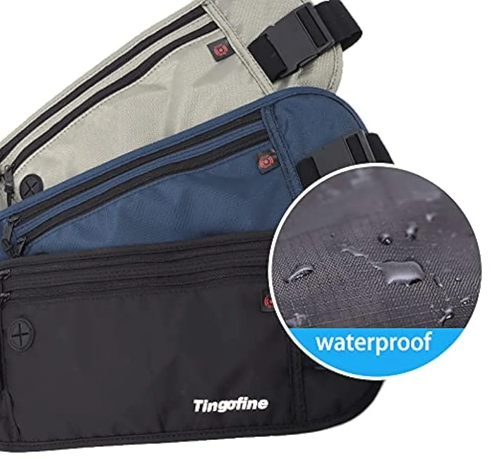 Marsupio sportivo antifurto per esterno Borsa in nylon impermeabile per documenti multifunzione Borsa invisibile per cellulare M