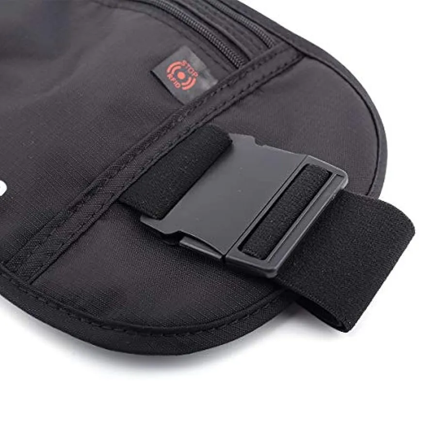 Marsupio sportivo antifurto per esterno Borsa in nylon impermeabile per documenti multifunzione Borsa invisibile per cellulare M