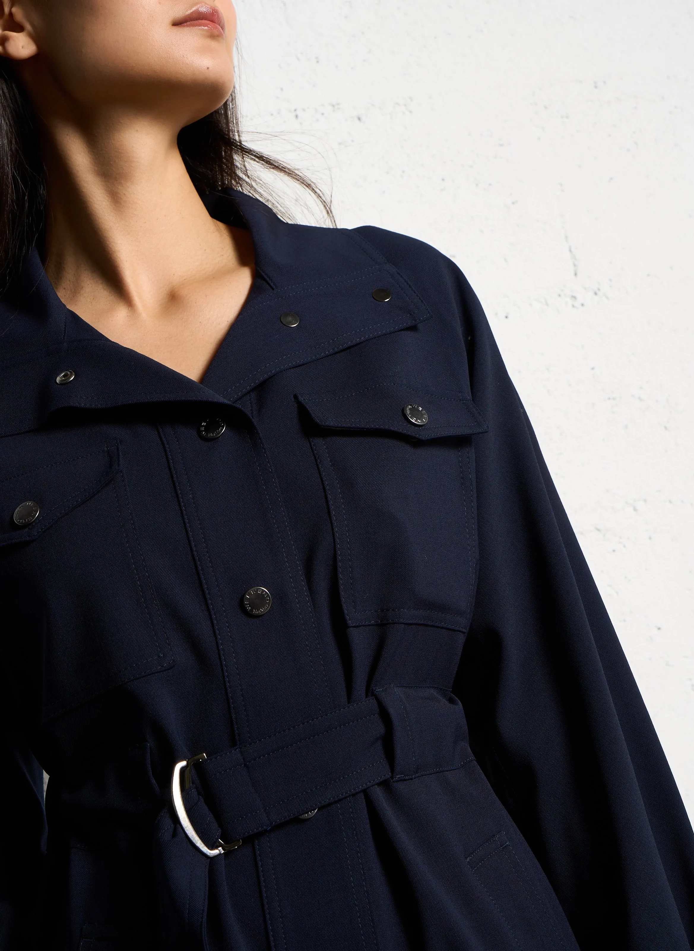  MAX MARA WEEK END   BRIOSO - Abito corto a collo alto | Blu