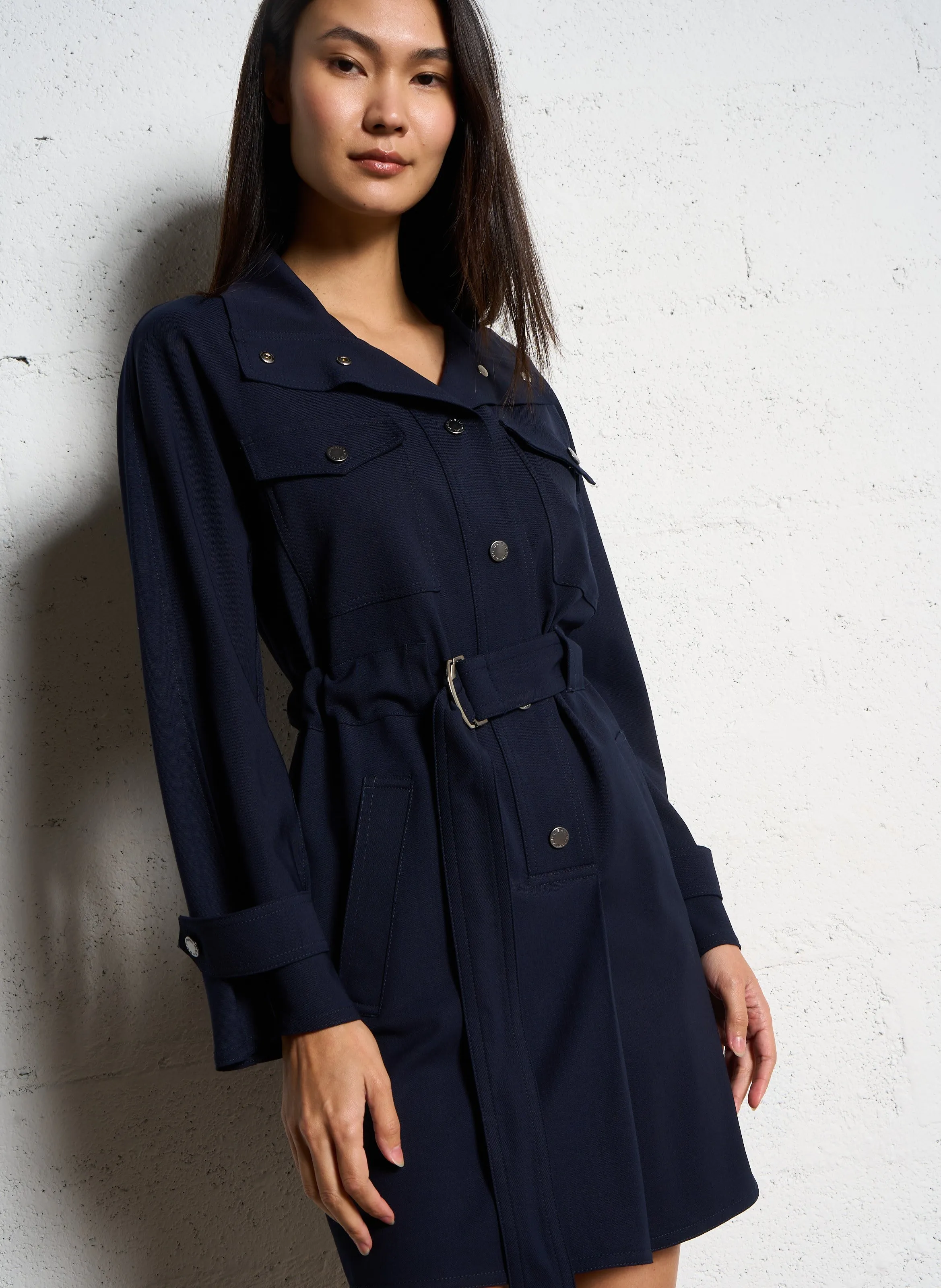  MAX MARA WEEK END   BRIOSO - Abito corto a collo alto | Blu
