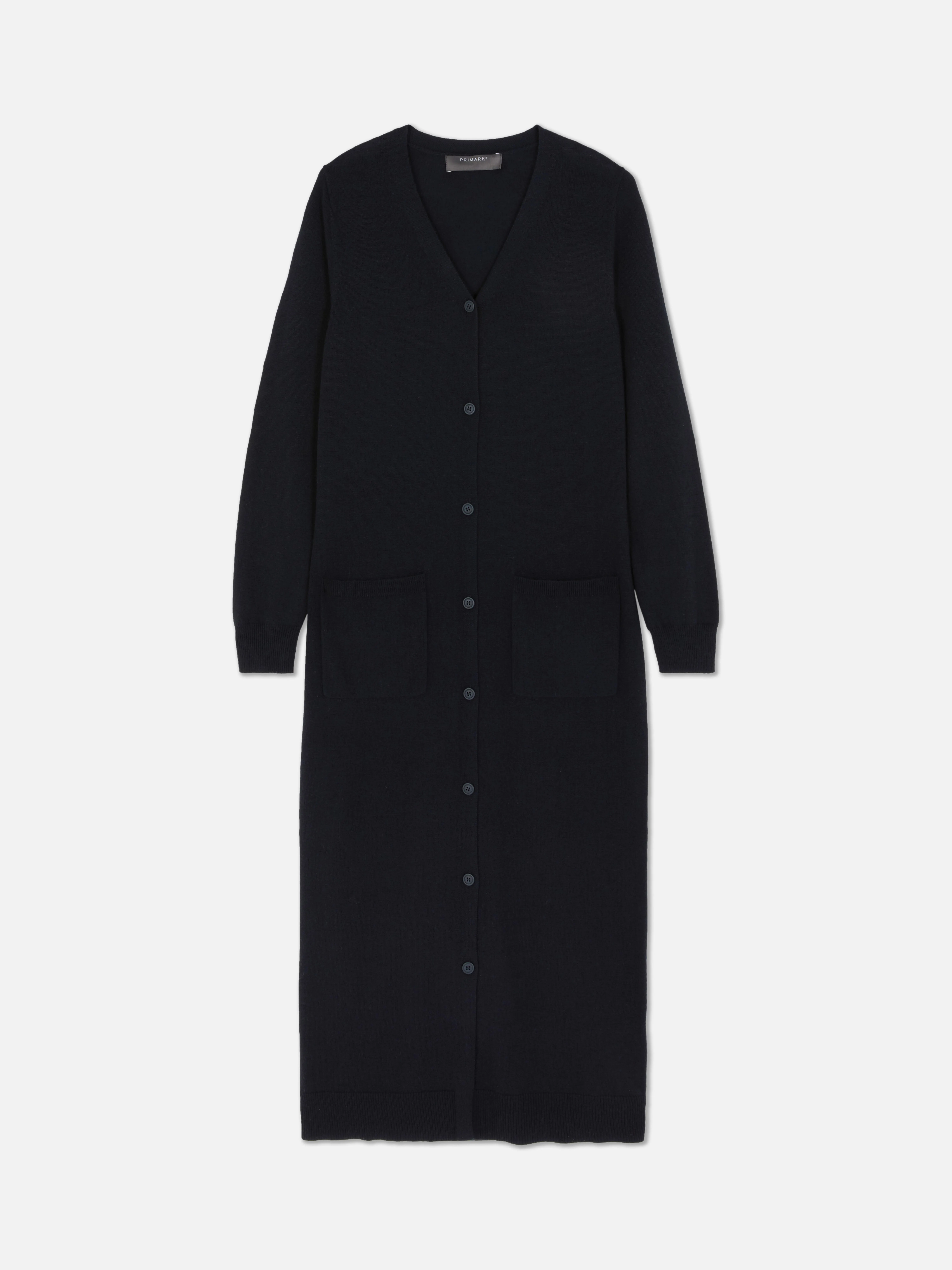 Maxi cardigan con bottoni