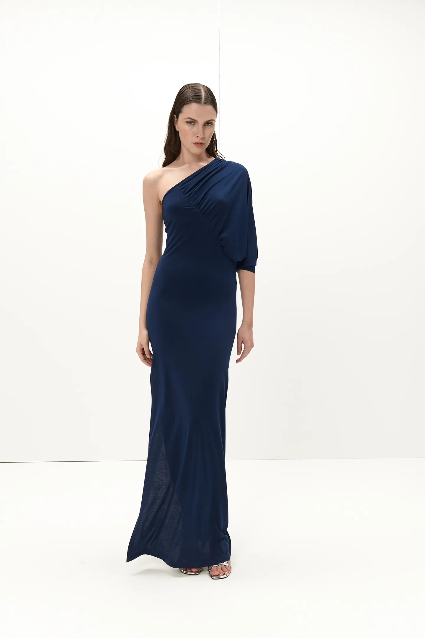 MIDIE JERSEY BOAT NECKLINE DRESS
