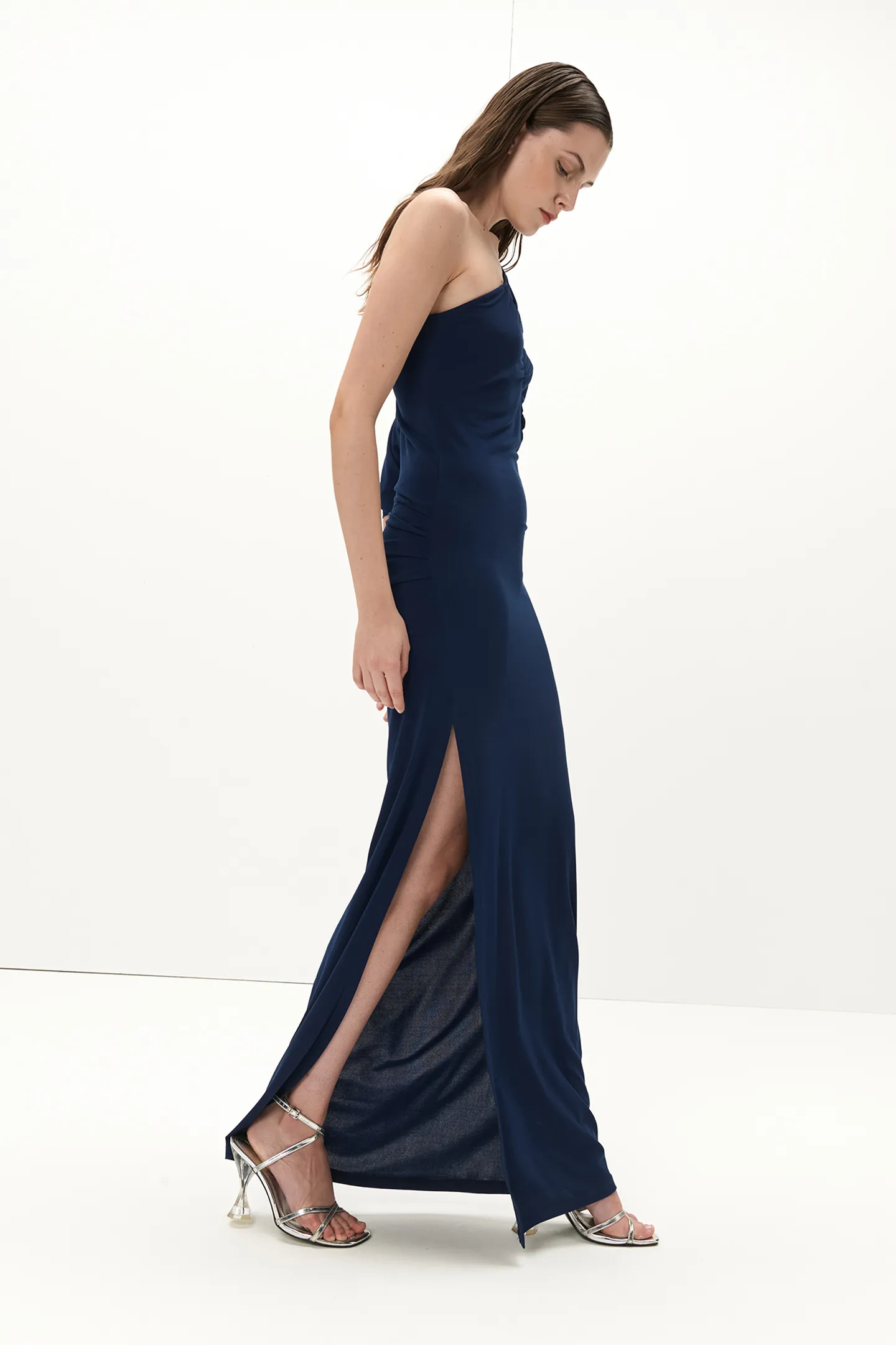 MIDIE JERSEY BOAT NECKLINE DRESS