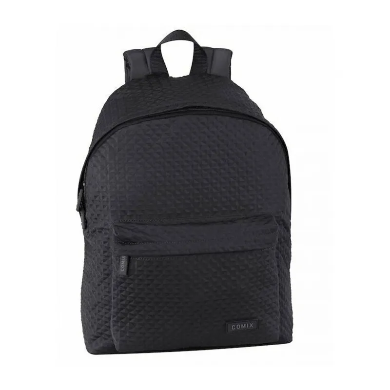 MINI ZAINO COMIX PRISM SPECIAL NERO 34X27X12CM 1ZIP TASCA C/ZIP ZAINETTO BLACK SCUOLA E TEMPO LIBERO PANINI SCUOLA ITALY
