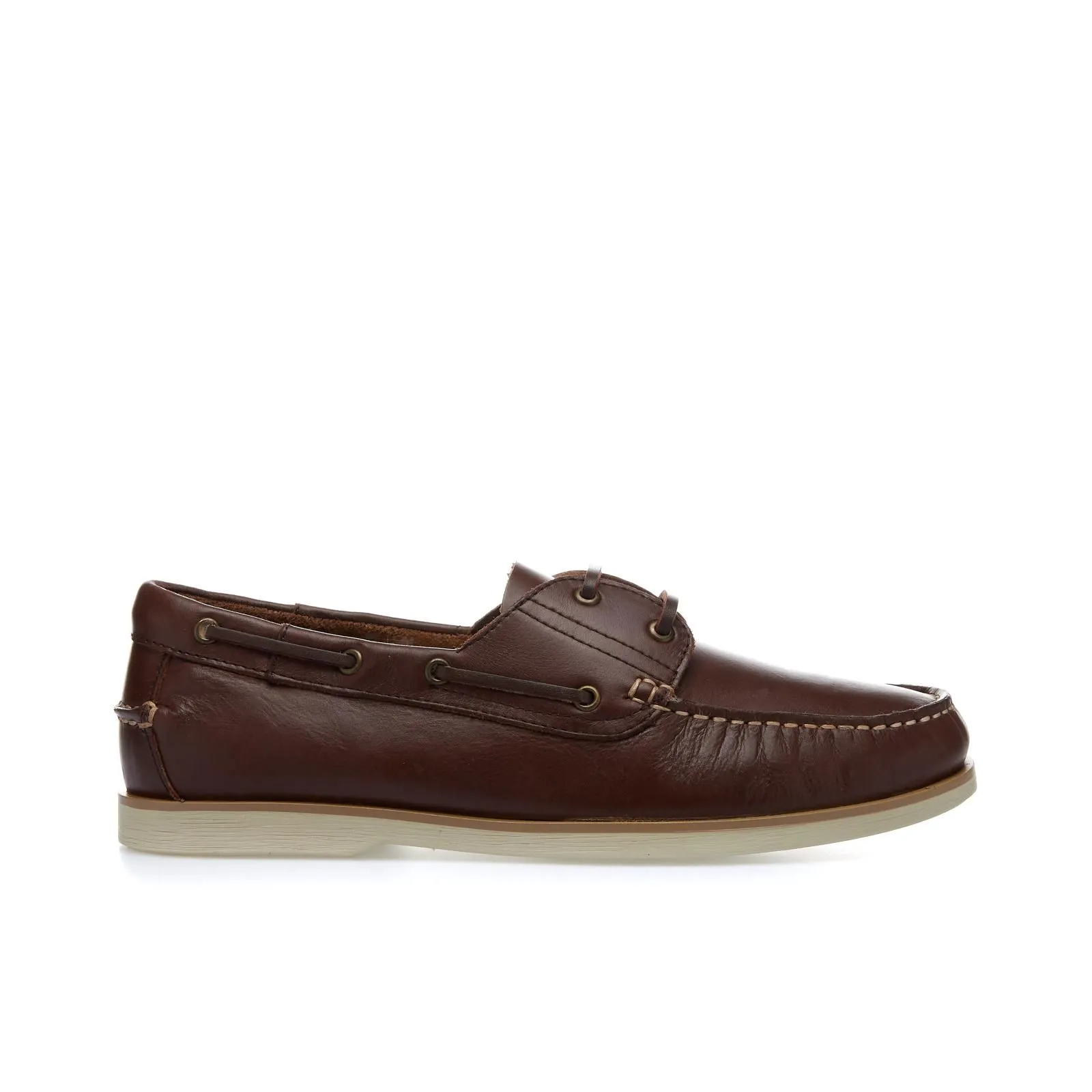Mocassini marroni uomo in pelle