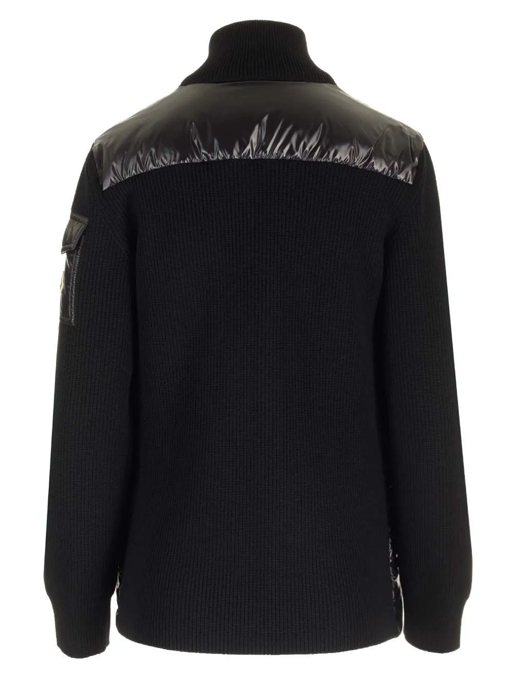   Moncler  PUFFER ZIP UP CARDIGAN KNITTED SLEEVES  
