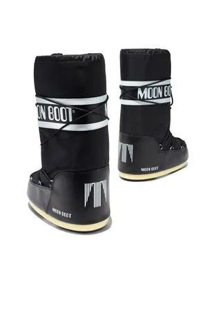 MOON BOOT Calzature,Stivaletti Icon Nero In Nylon 
