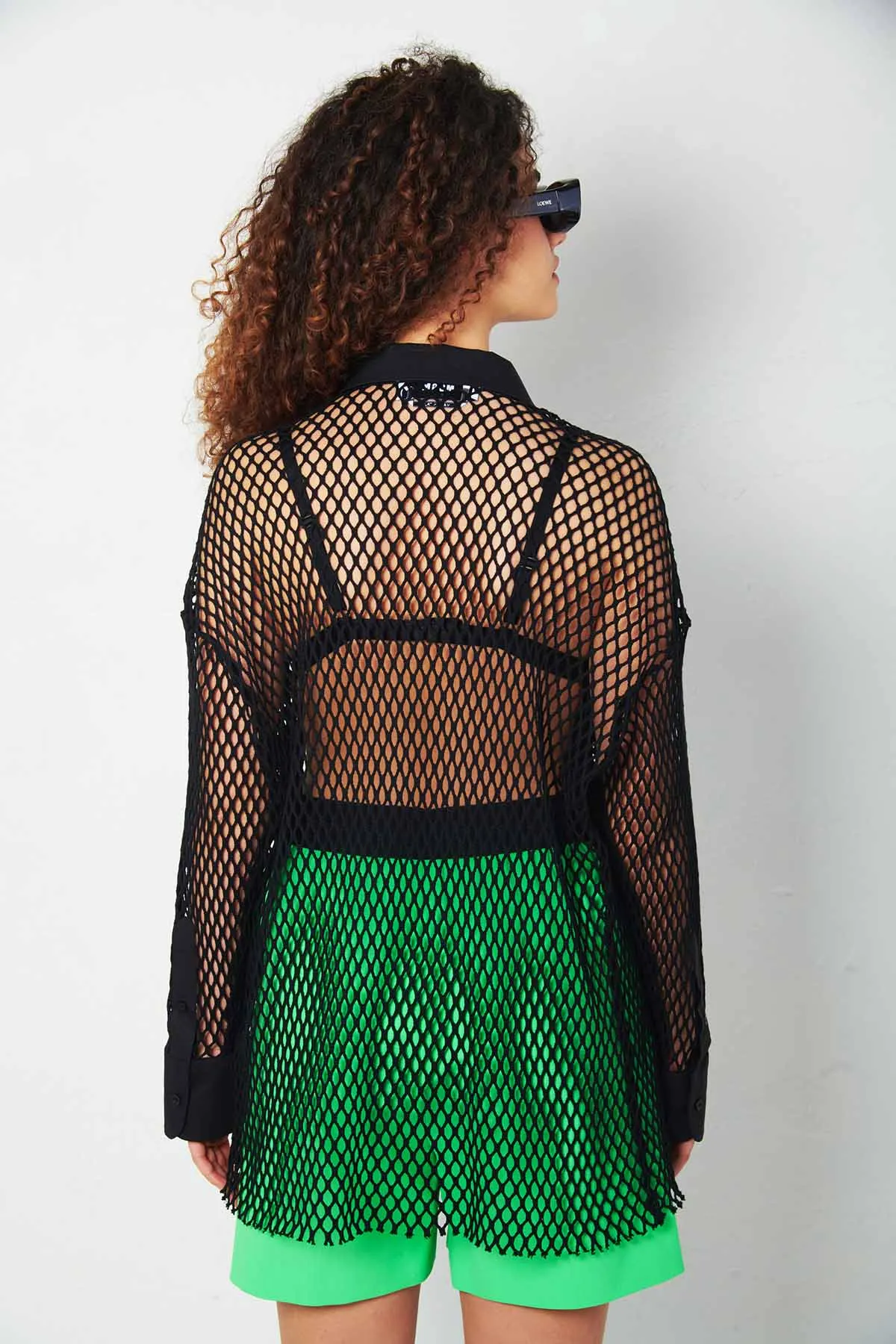 MSGS Camicia a rete di cotone