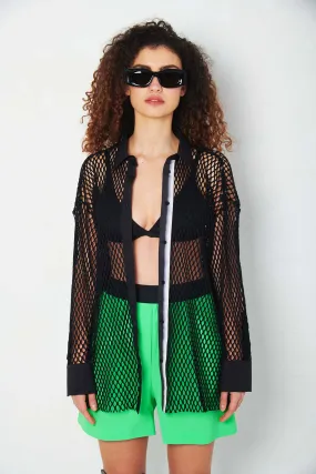 MSGS Camicia a rete di cotone