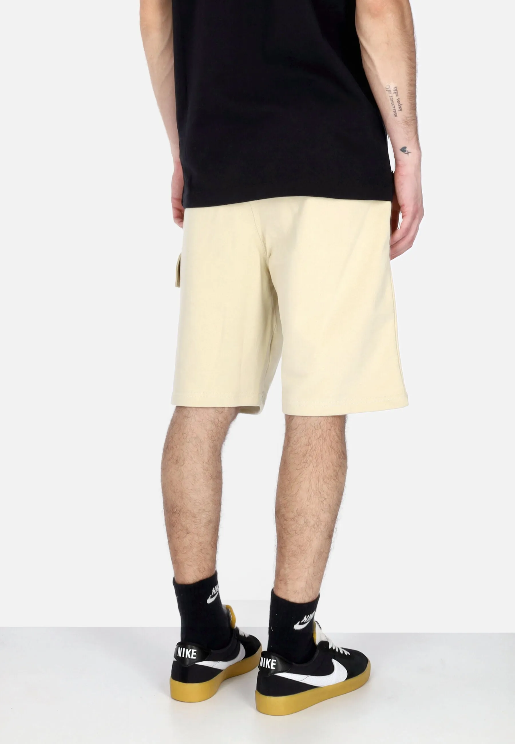 Pantalone Corto Tuta Uomo Label Classic Cargo Sweatshort Gravel