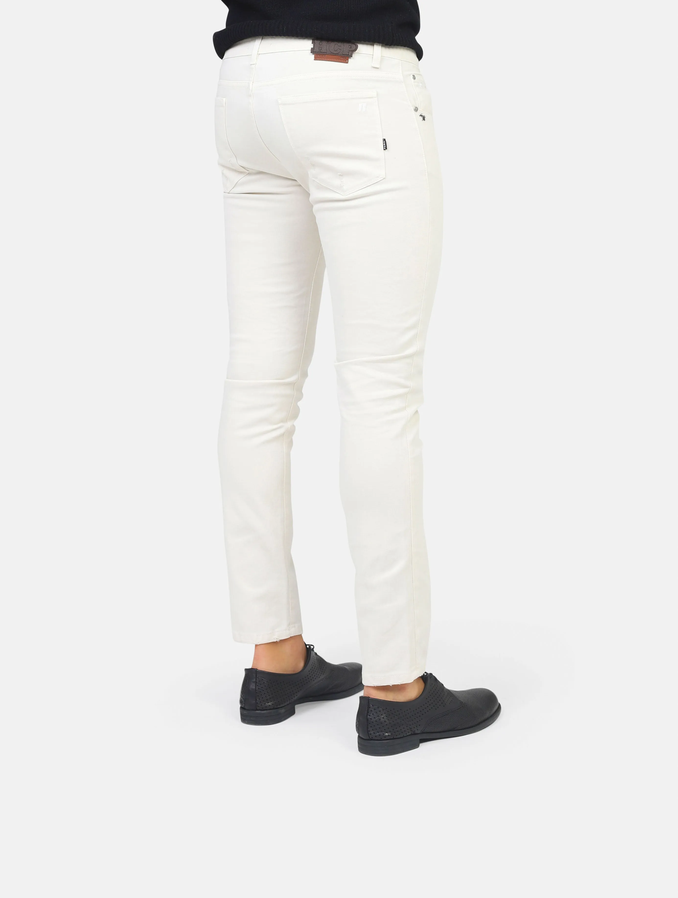 pantalone DANIELE ALESSANDRINI - PV1004T1344307PANNA