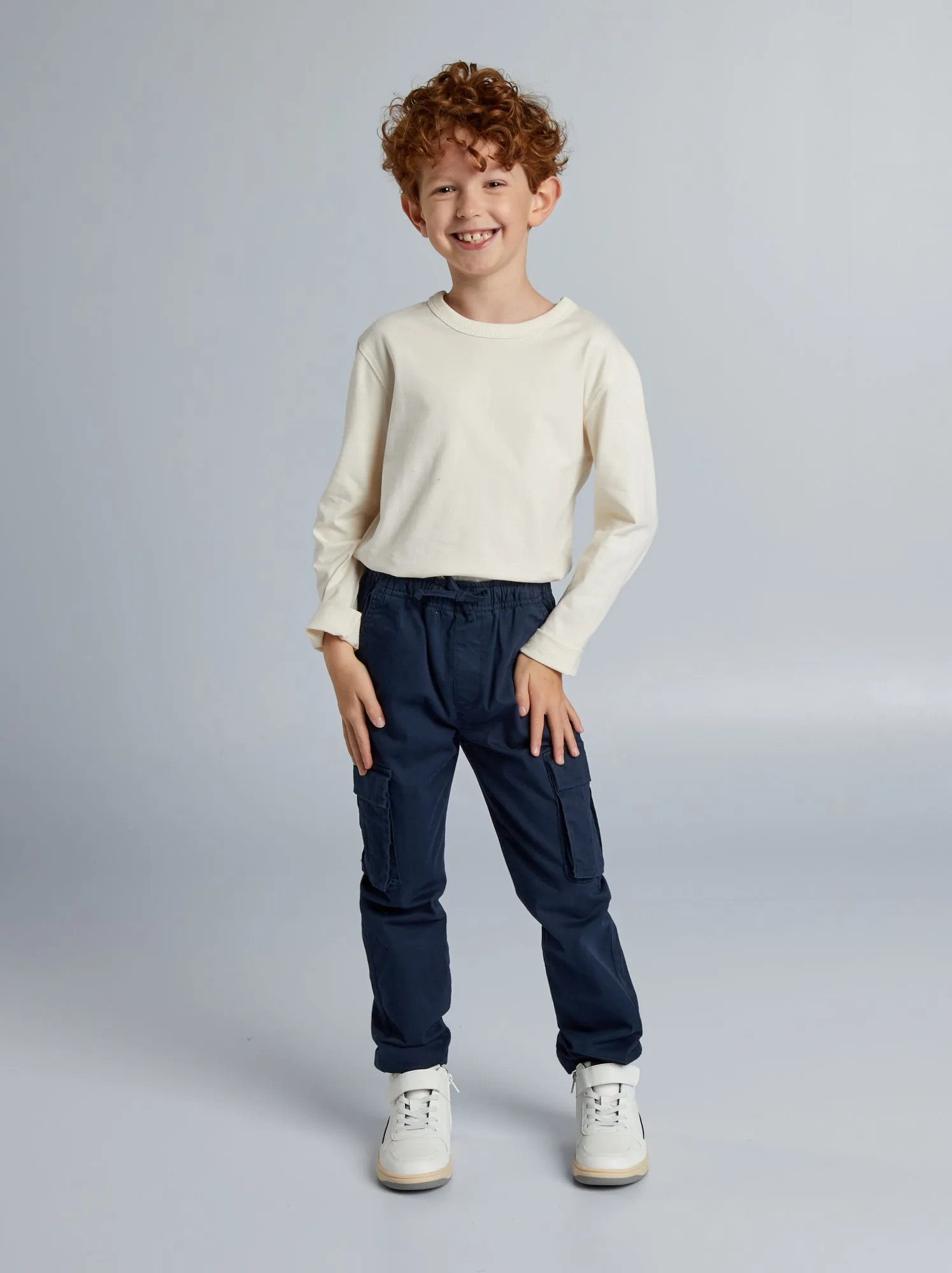Pantaloni cargo - Taglio più aderente - BLU