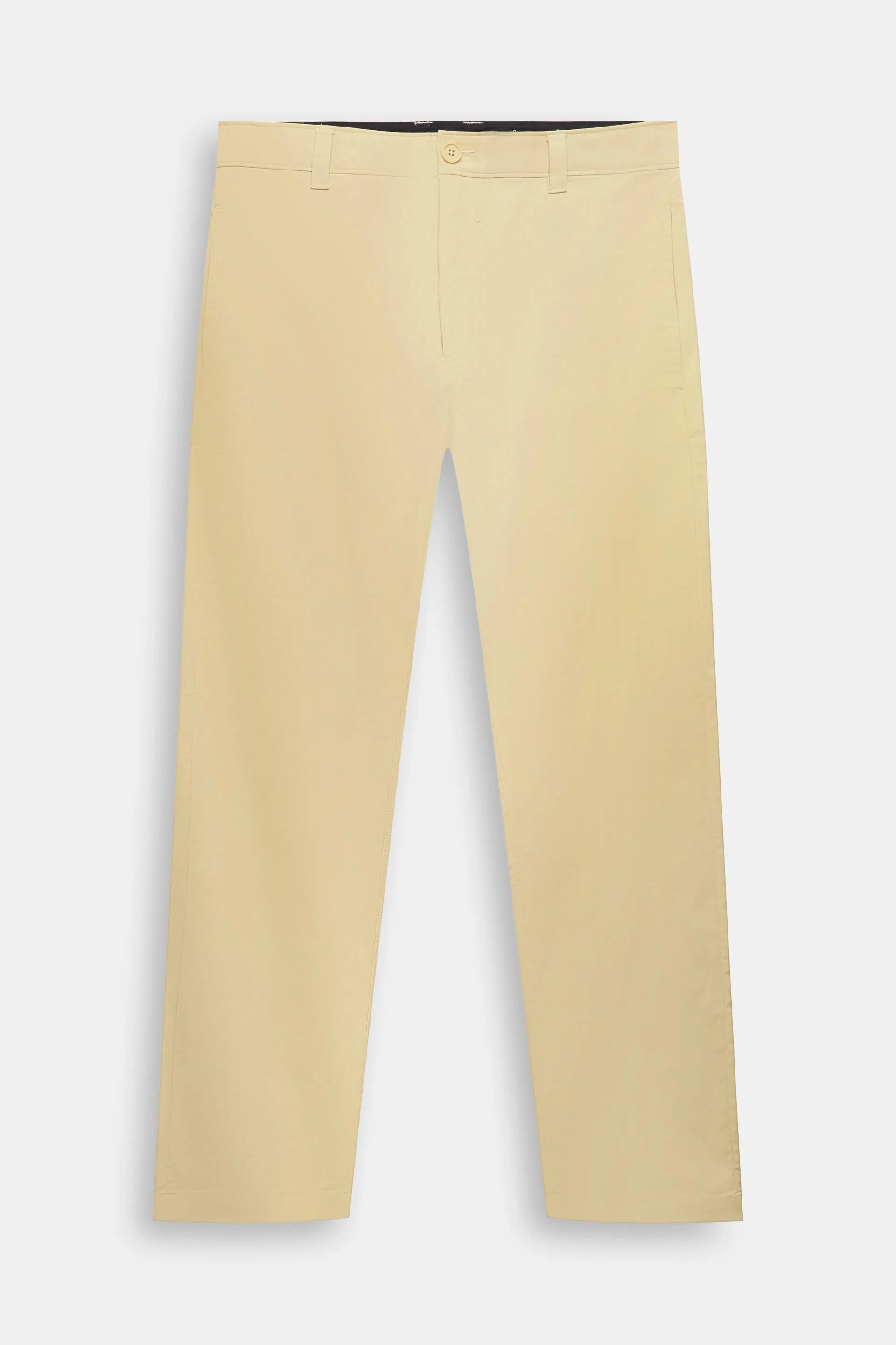 Pantaloni chino dritti in twill elasticizzato