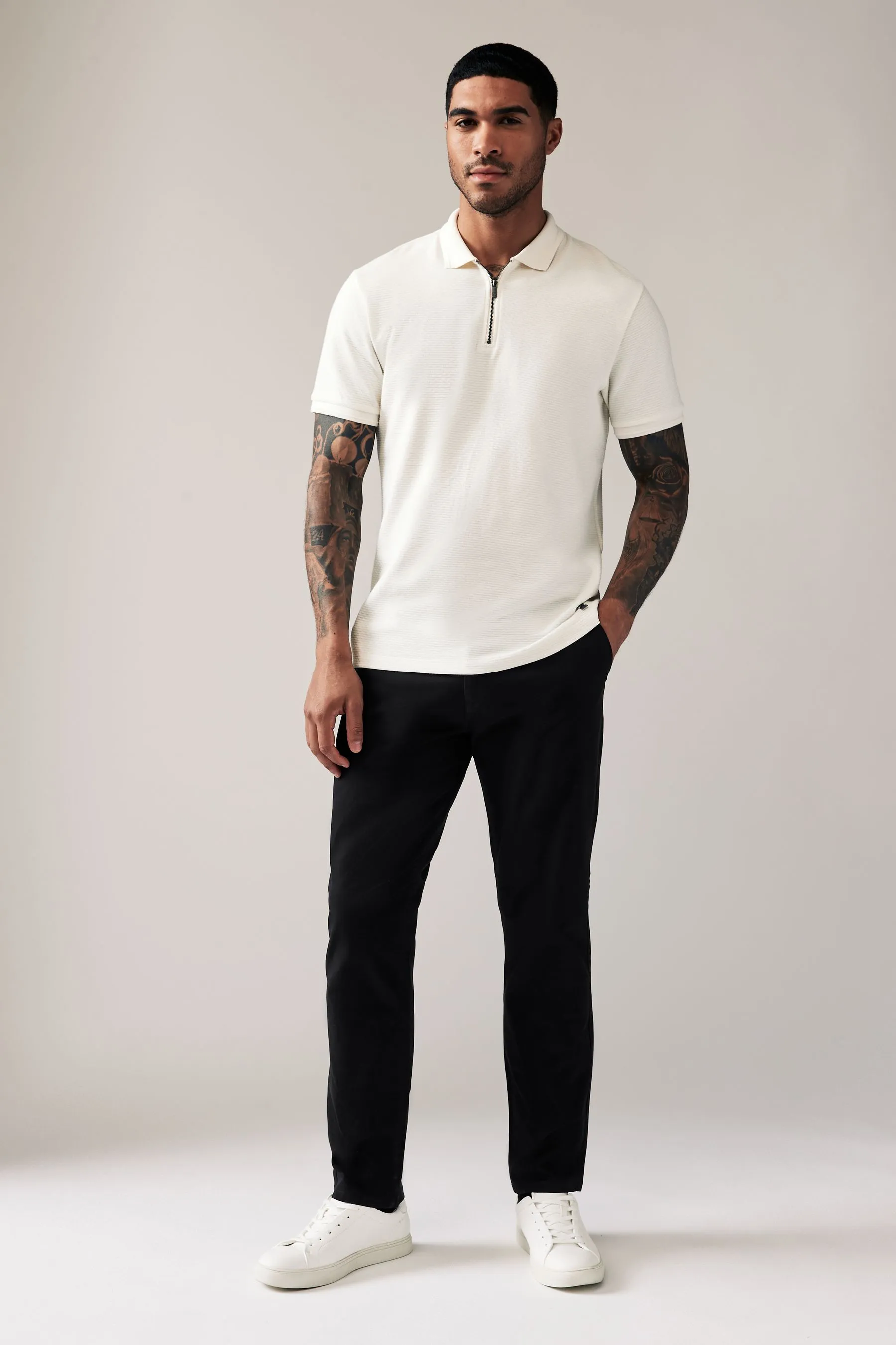 Pantaloni chino elasticizzati