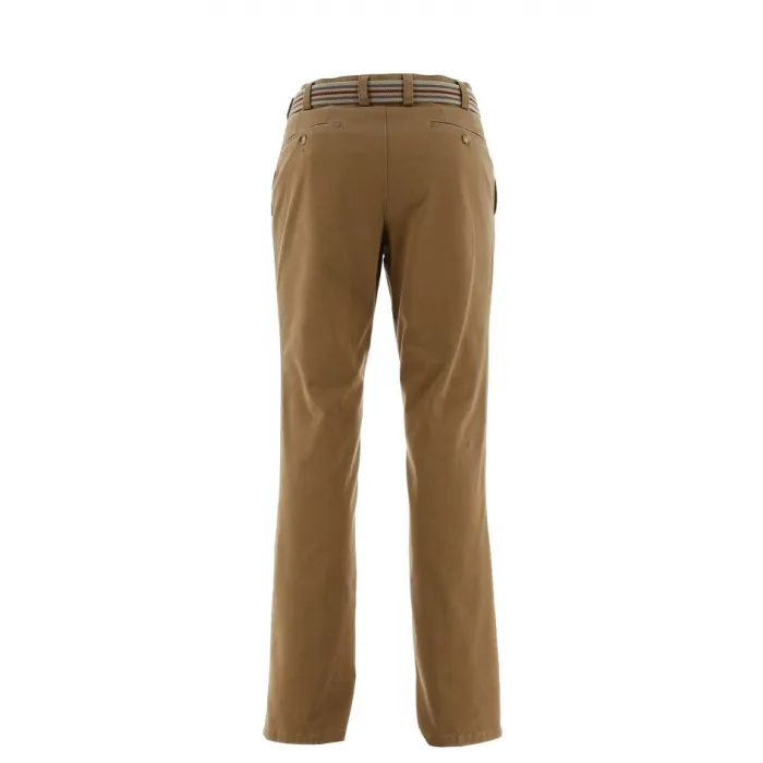 Pantaloni chino Henk ter Horst in cotone elasticizzato sabbia