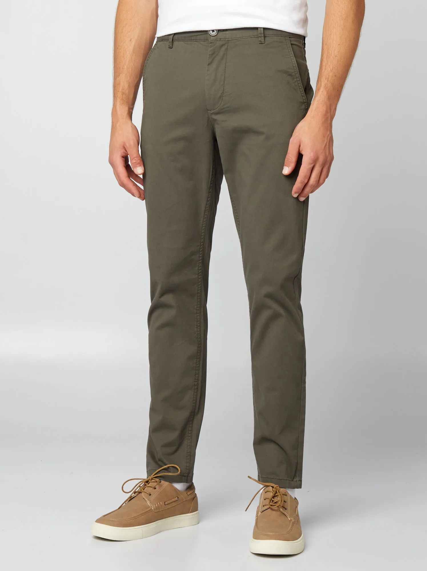 Pantaloni chino slim - KAKI