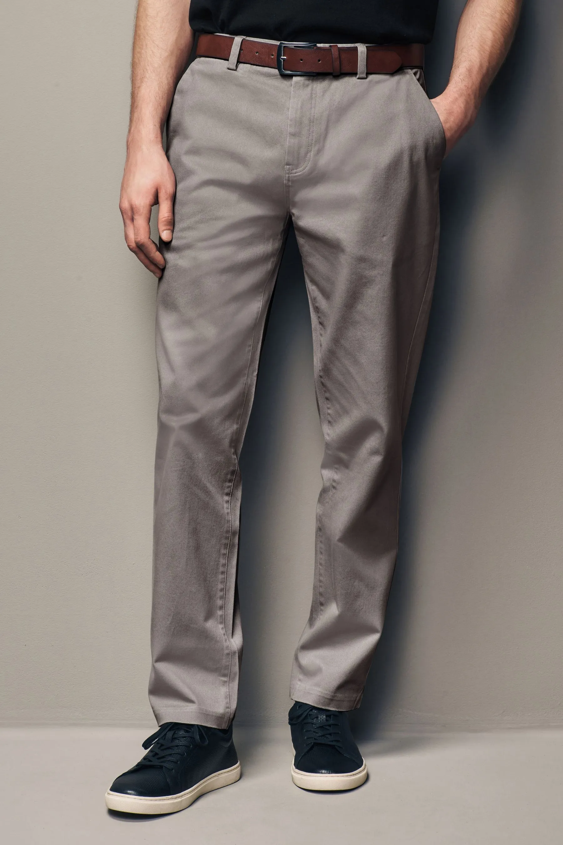 Pantaloni Chino Soft Touch con cintura