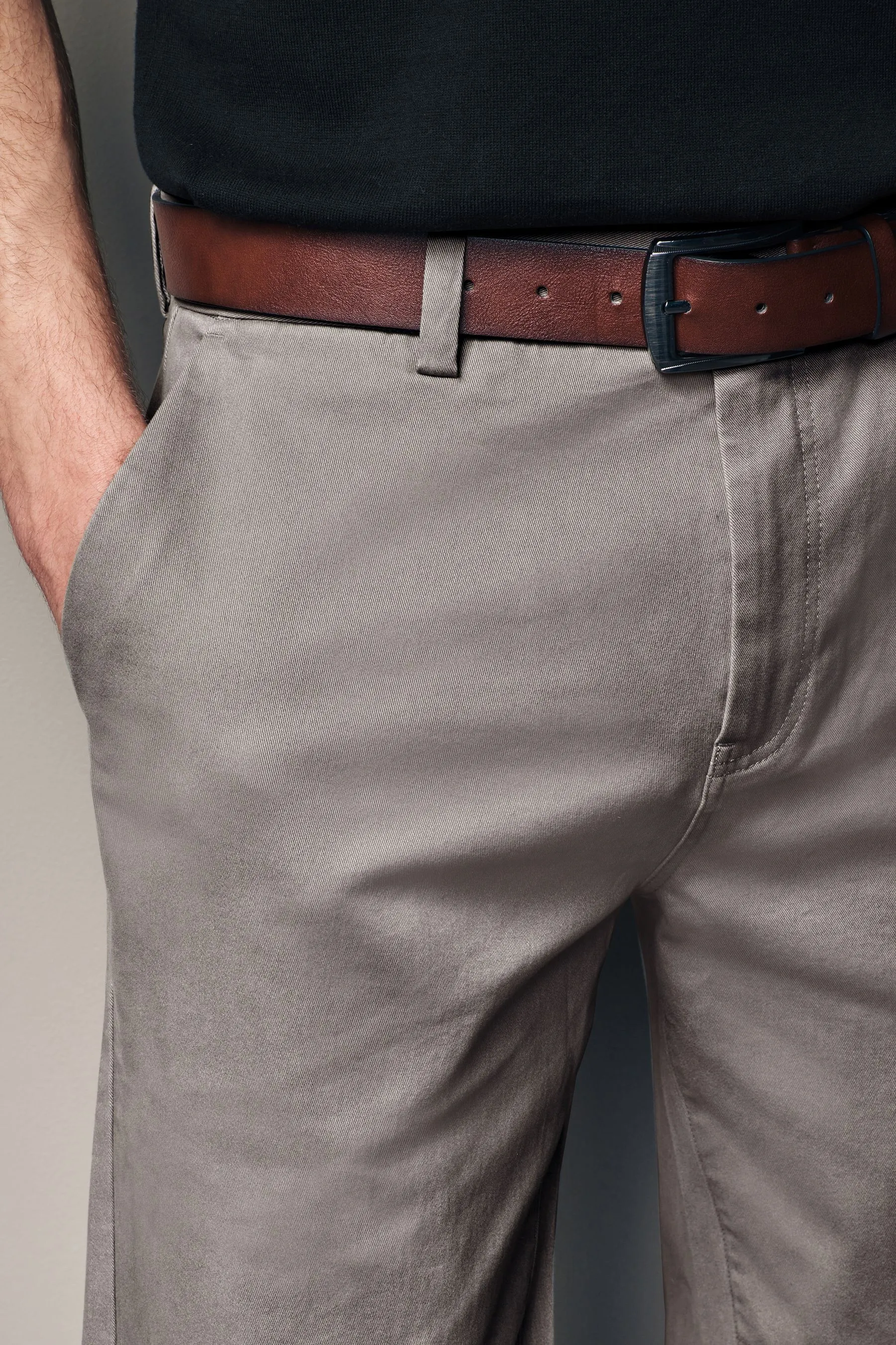 Pantaloni Chino Soft Touch con cintura