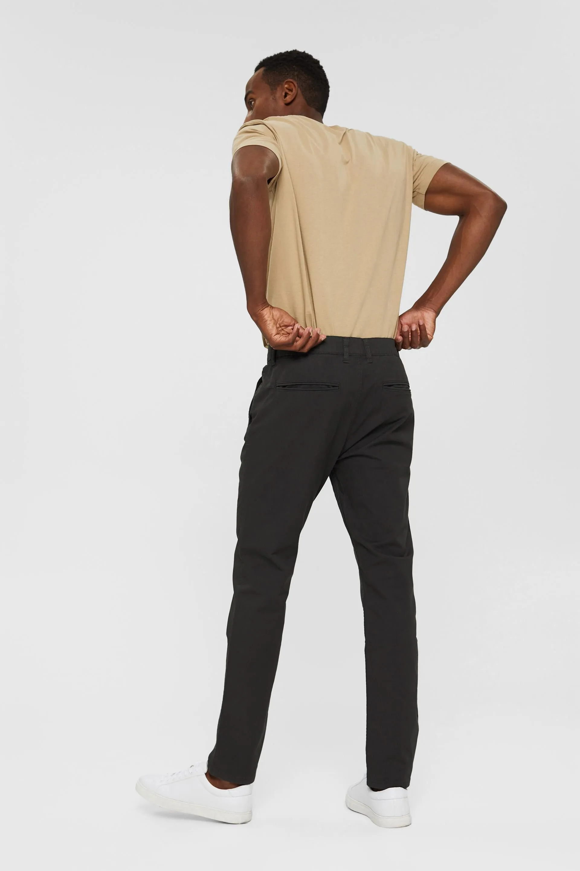 Pantaloni chino stretch, cotone biologico