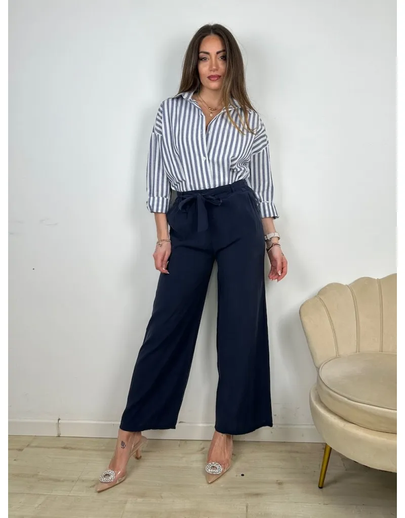 PANTALONI CLELIA BLU