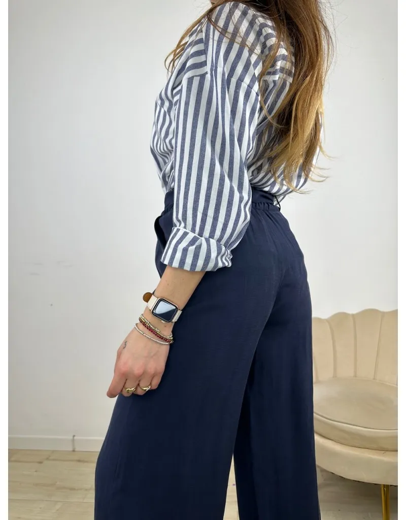 PANTALONI CLELIA BLU