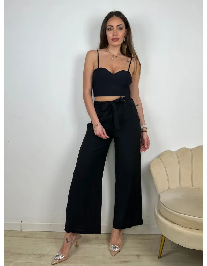 PANTALONI CLELIA NERO